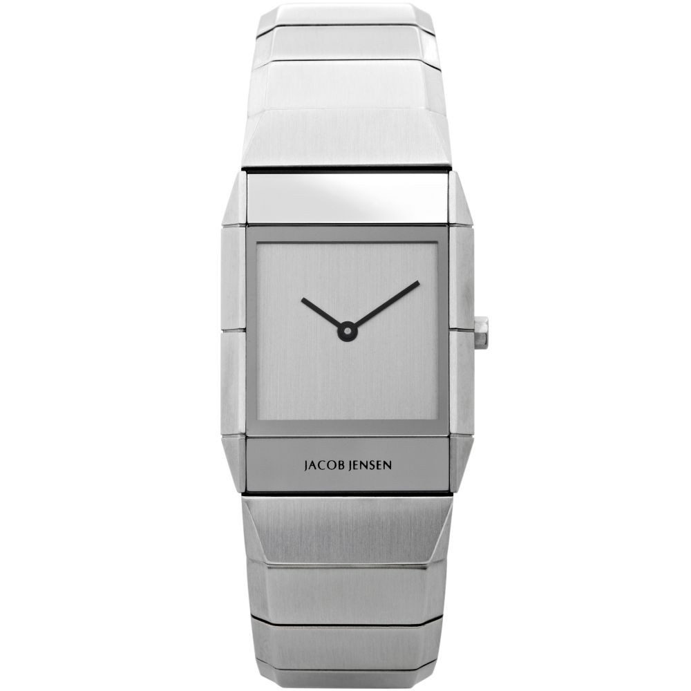 Jacob Jensen Quarzuhr JACOB JENSEN Damen Armbanduhr SAPPHIRE SERIES 562 silber B. 26 mm