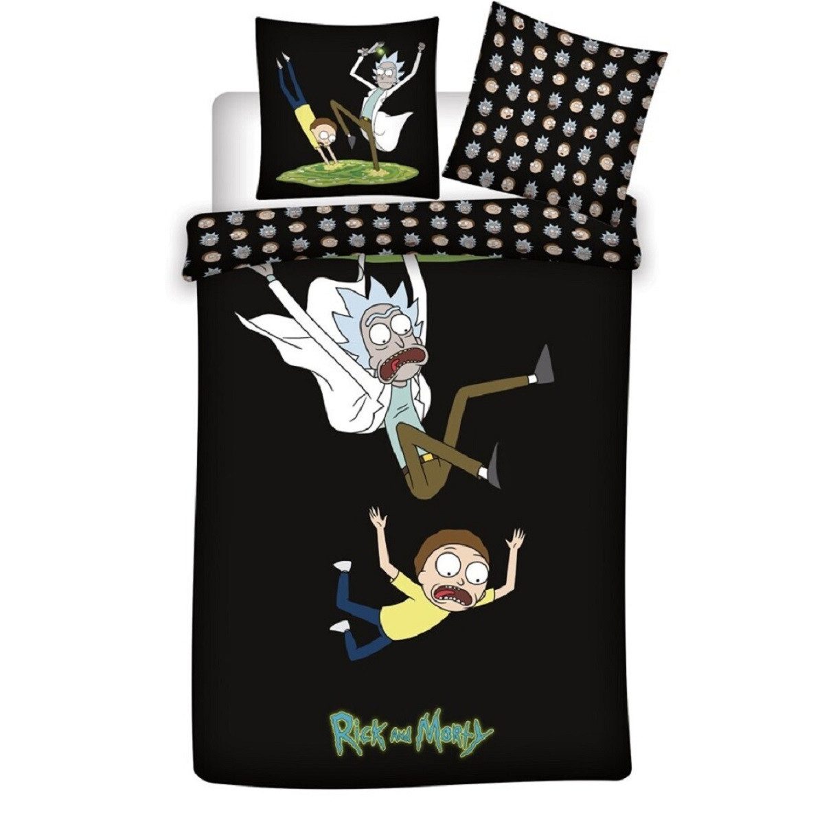 Rick and Morty Bettwäsche Bio-Bettwäsche-Set 140x200 cm 100% GOTS-zertifizi günstig online kaufen