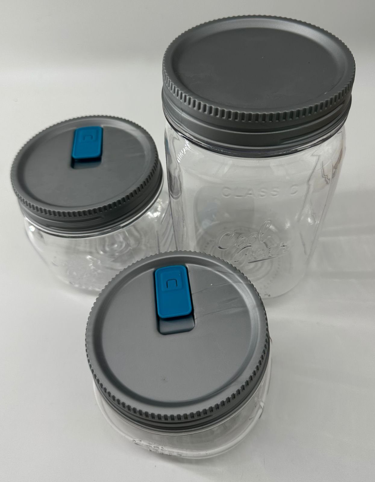 soma Trinkflasche cool groß Vorratsgläser für gear Lebensmittel mit voratsbehälter Voratsgläser Deckel klein, mit BPA-frei Deckel(PP) &