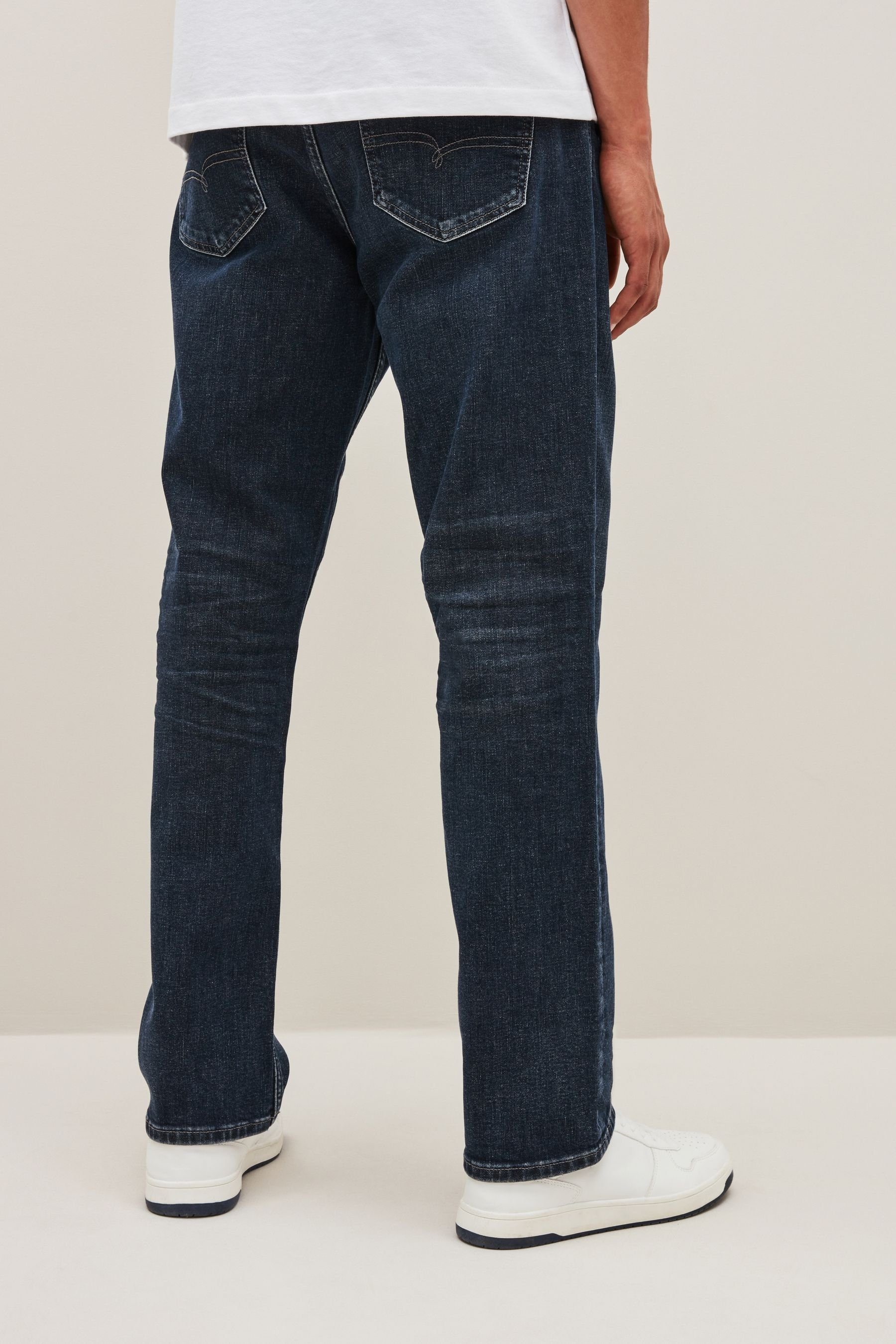 Next Relaxed Essential (1-tlg) Blue mit Fit Stretch Jeans Relax-fit-Jeans Grey