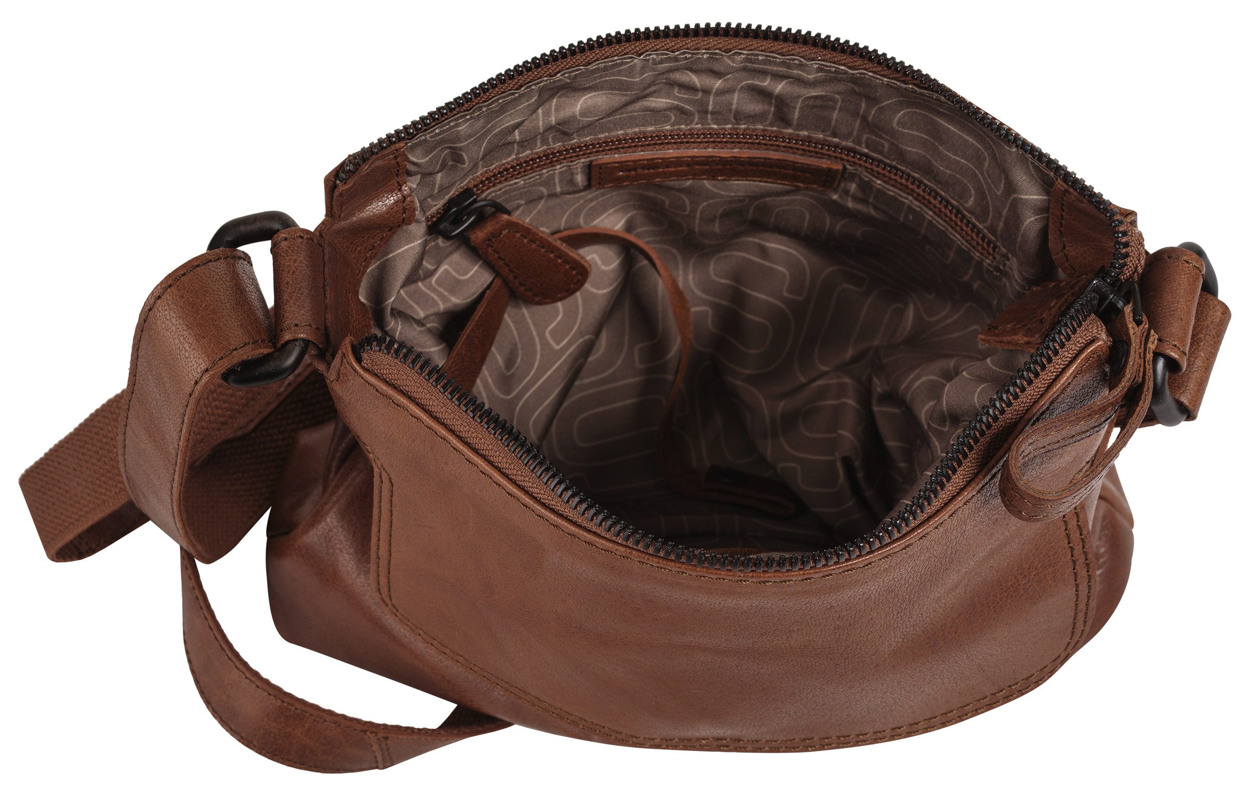 Spikes & Sparrow Umhängetasche, echt Leder