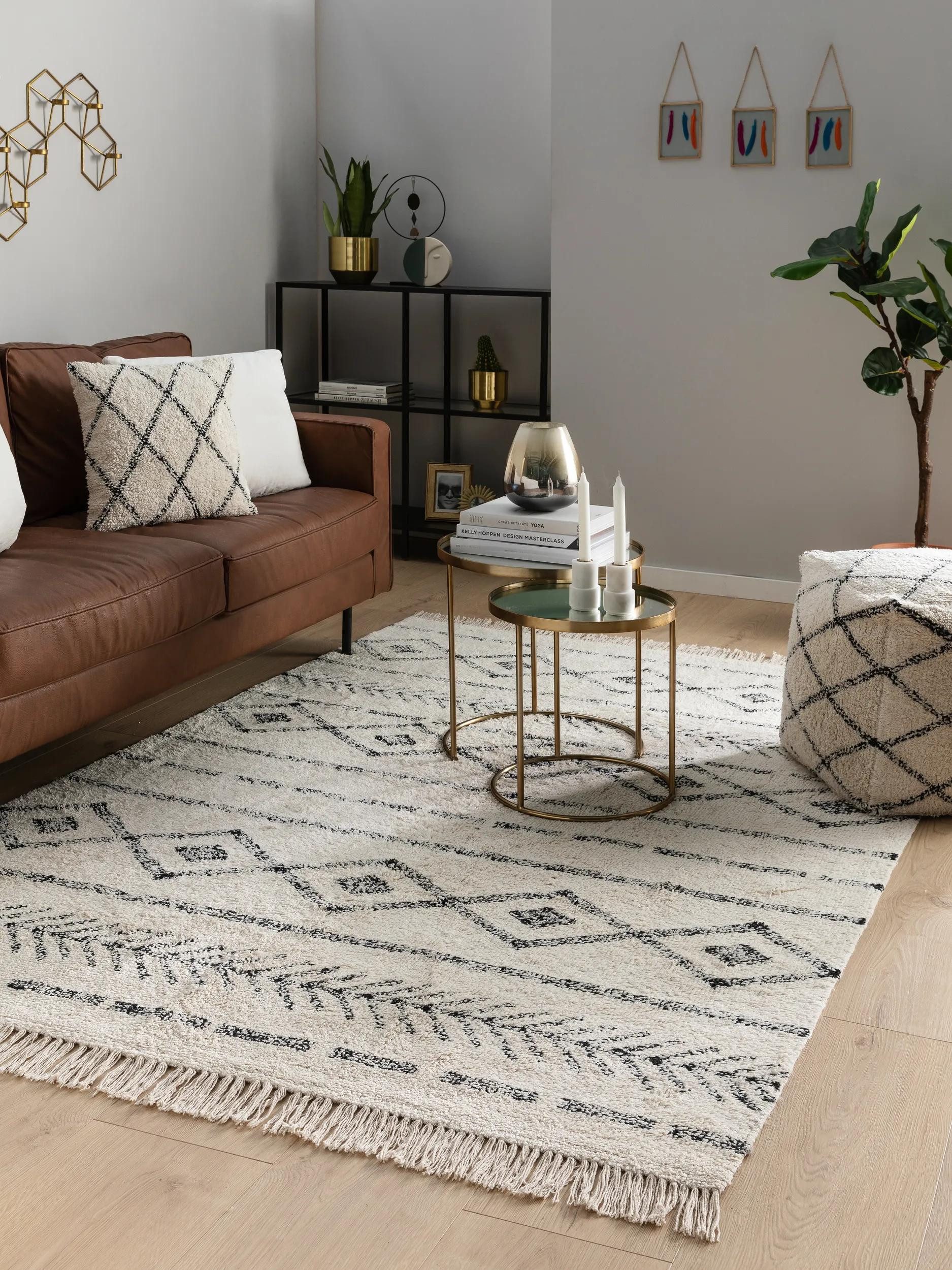 benuta Teppich Naomi, rechteckig, Höhe: 6 mm, Teppich Wohnzimmer, Schlafzimmer, Esszimmer, Flur, Kunstfaser, Cozy