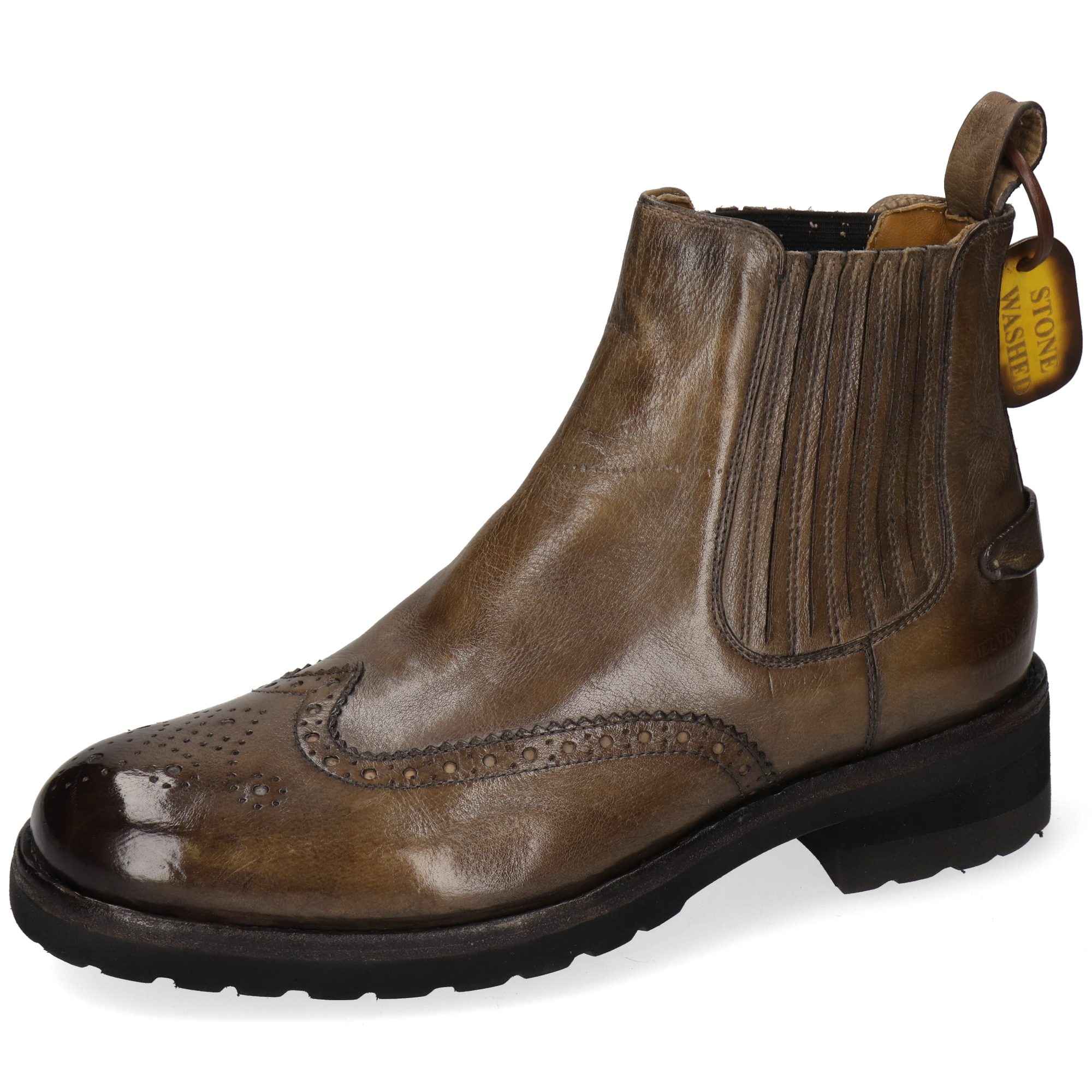 Melvin & Hamilton Tucker 1 Leder-Chelsea Boots für Herren Stiefelette Flache Absätze, Echtes Leder