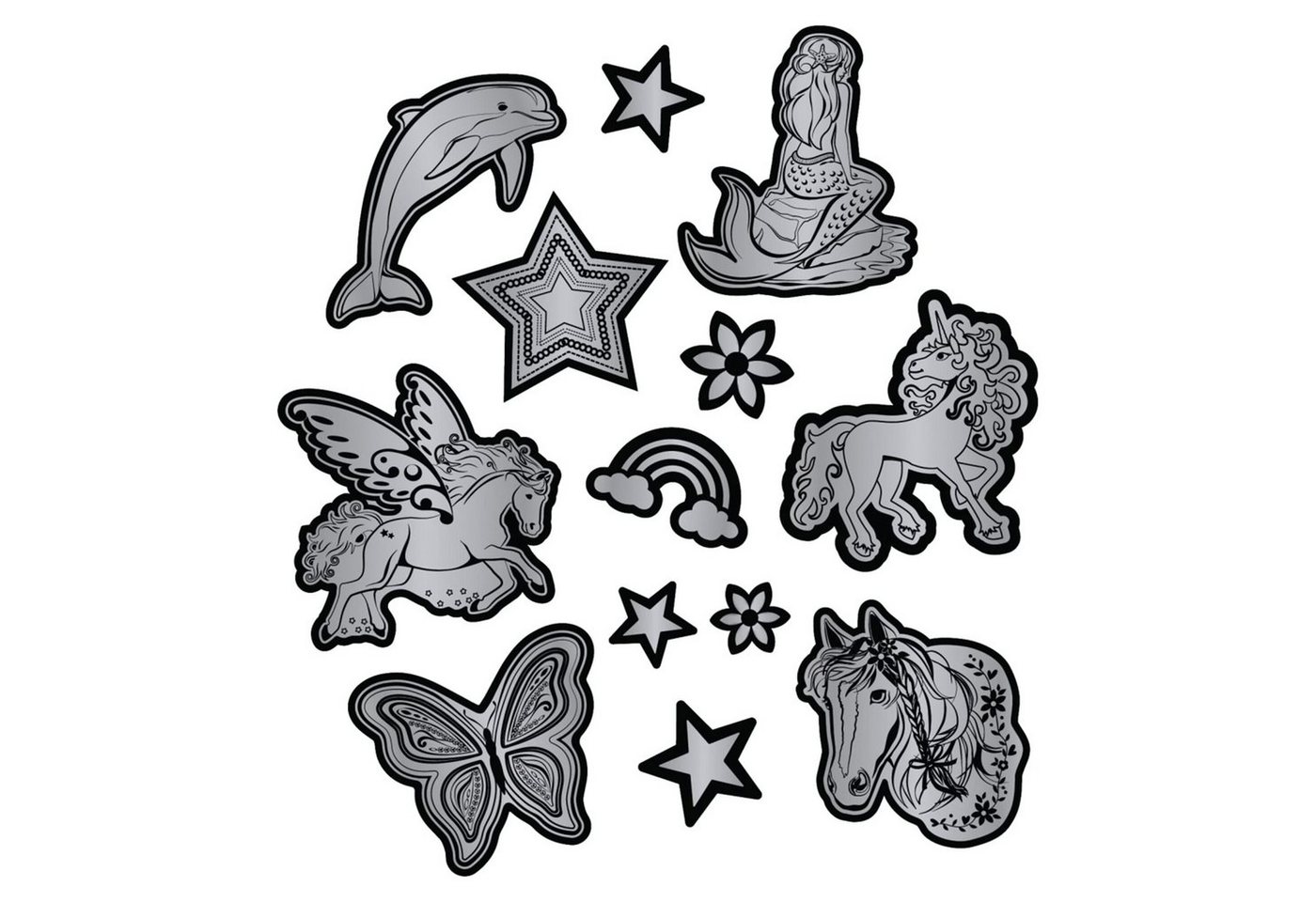 Thumbnail - Step by Step Sticker Reflektierendes Sticker-Set, (13-tlg)