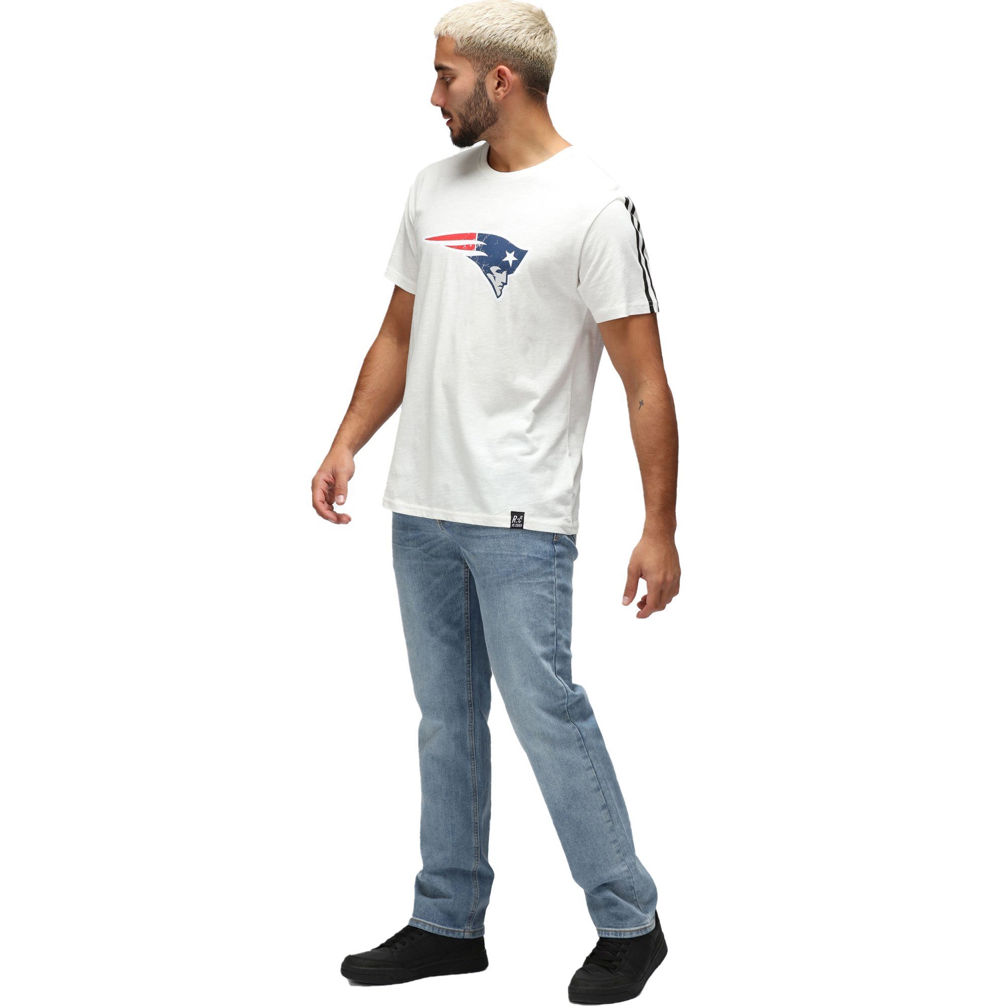 New Recovered ecru Print-Shirt England Re:Covered Patriots NFL