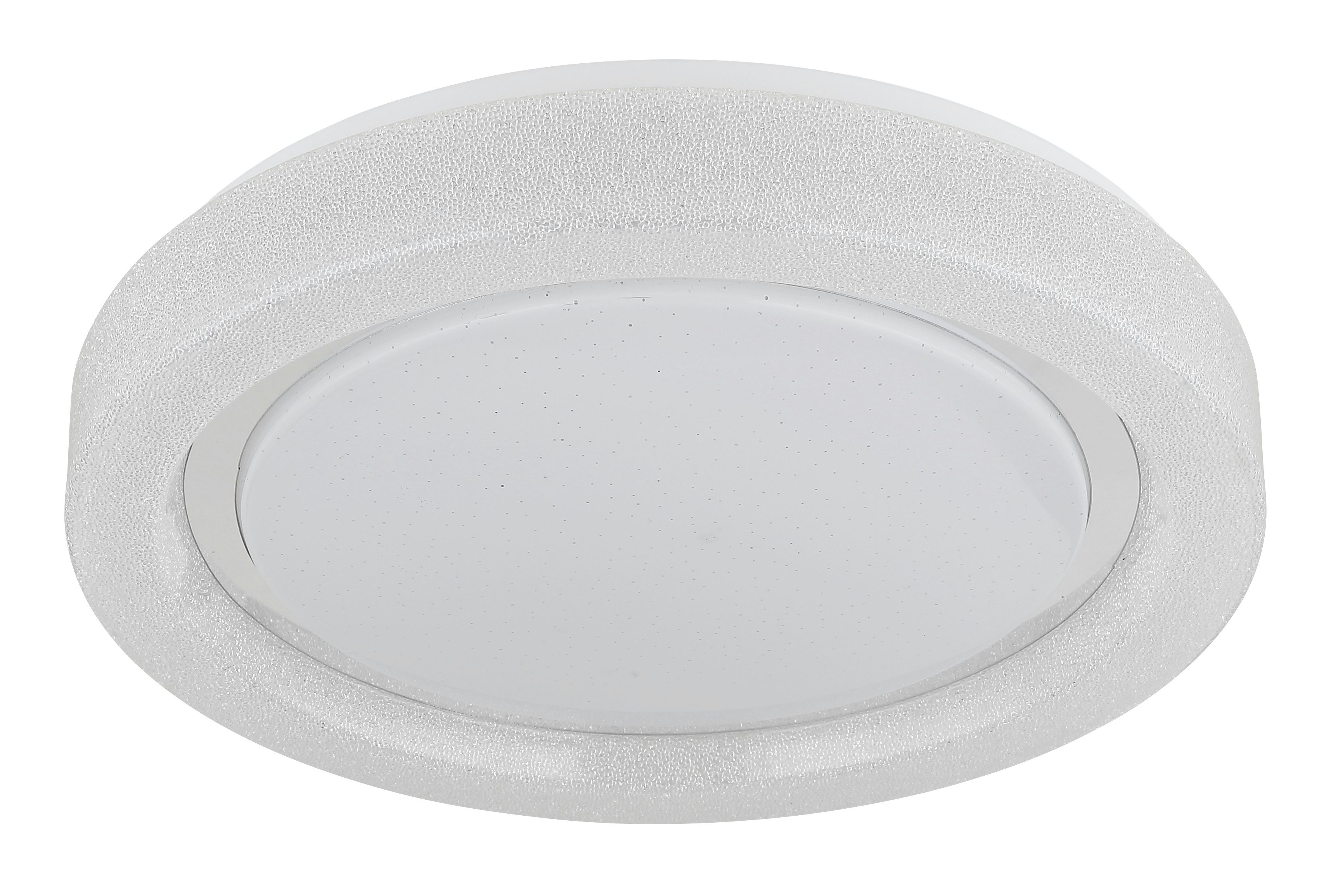 GLOBO LIGHTING LED Deckenleuchte MARCIA, LED fest integriert, Tageslichtweiß, Deckenlampe/rund/Wohnzimmer/Schlafzimmer/Kristalle