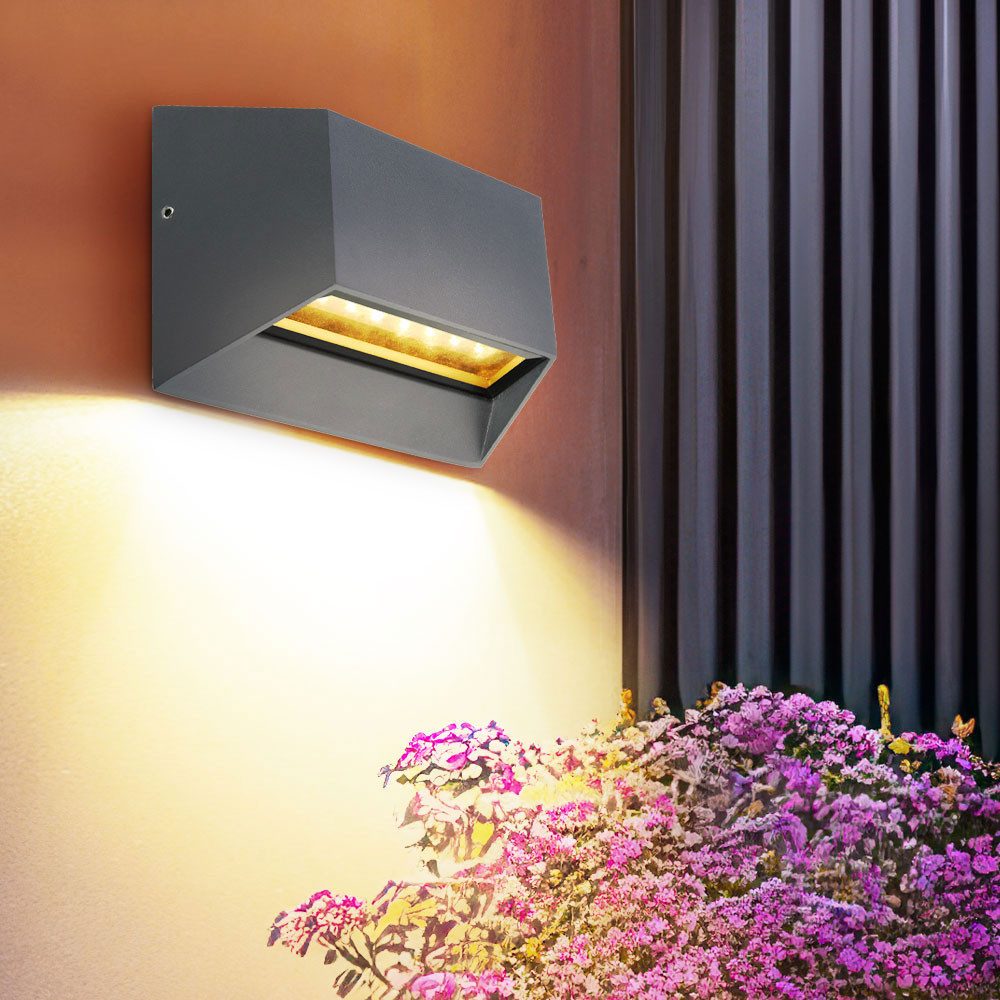 GLOBO LIGHTING Außen-Wandleuchte, LED-Leuchtmittel fest verbaut, günstig online kaufen