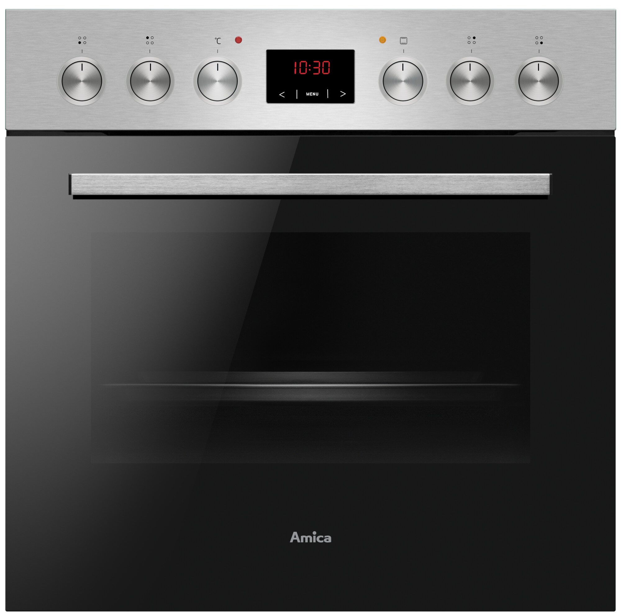 Amica Induktions Herd-Set EHI 935 611 E, mit Teleskopauszug nachrüstbar, Simple Steam Reinigungsfunktion, Komfortables Kochen und Backen mit übersichtlicher Handhabung