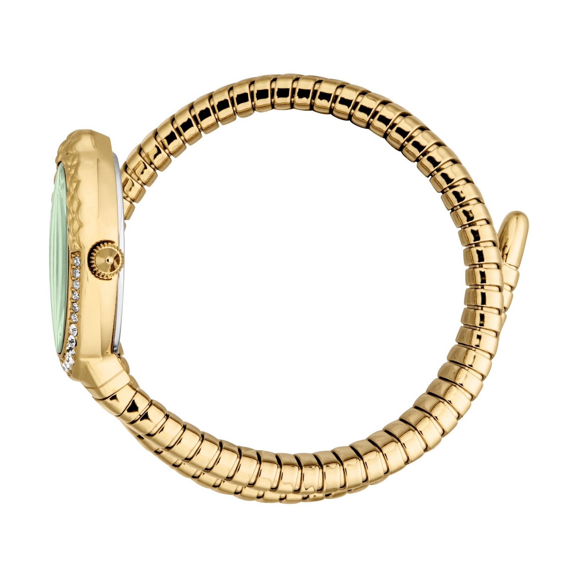 Just Cavalli Time Quarzuhr Signature Snake JC1L390M0035, Armbanduhr, Damenuhr, Edelstahlarmband, analog, Kristallsteine