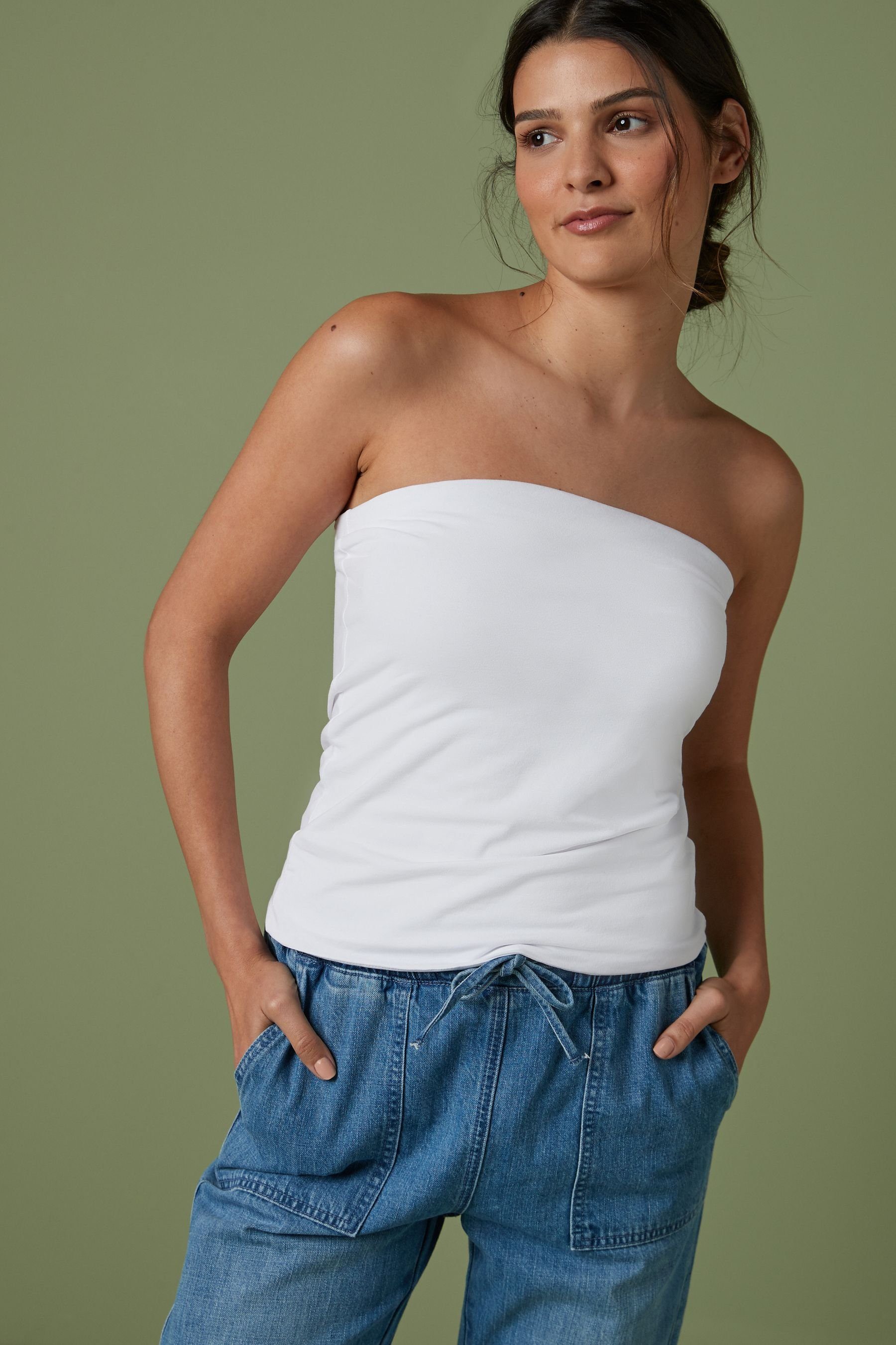 Next Bandeautop Azteken-Print Schlauchtop mit Nackenträger (1-tlg) günstig online kaufen