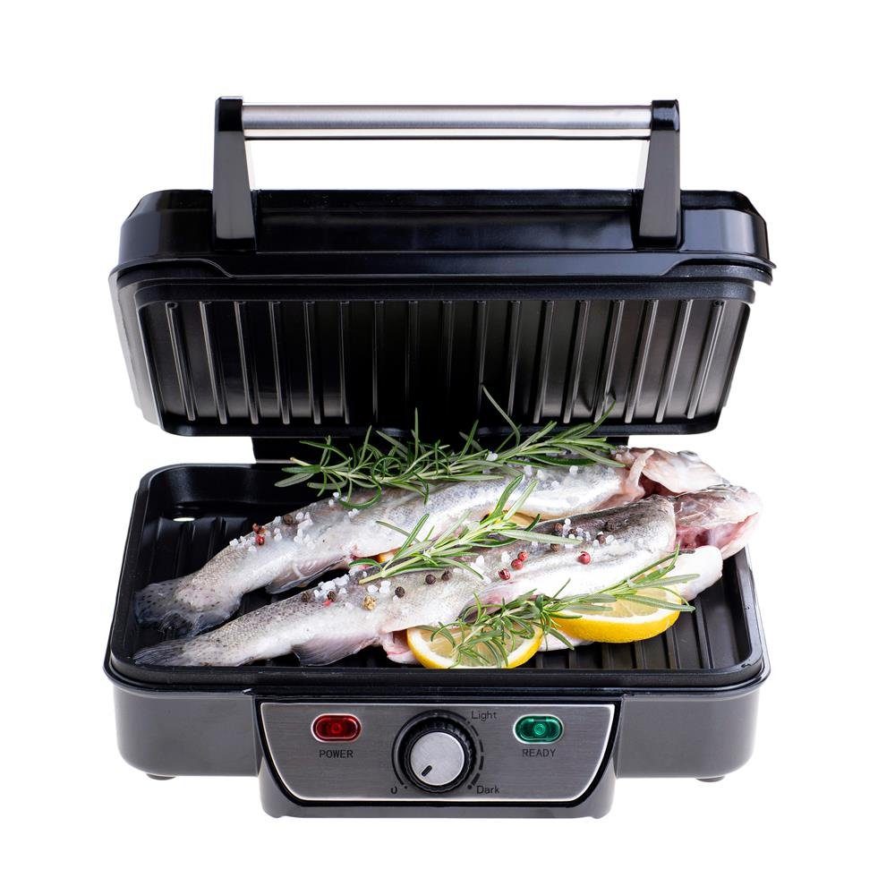 Mesko Kontaktgrill MS 3050, 2500 Watt, Elektrischer Tischgrill, Sandwichmaker