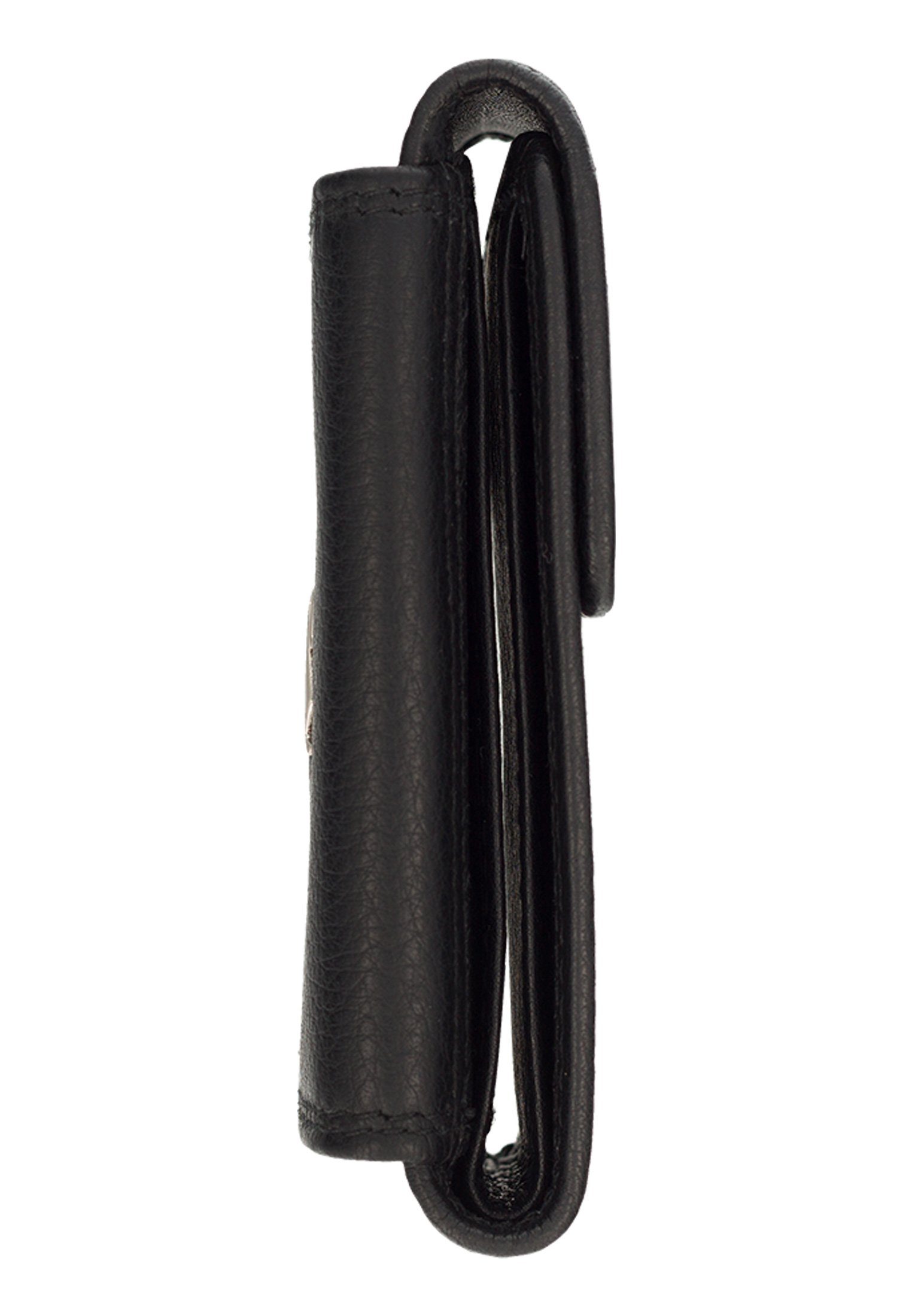 Damen Alle Damentaschen Braun Büffel Mini Geldbörse GOLF 2.0 Geldbörse XS schwarz, mit smartem Verschluss für Münzen und Scheine