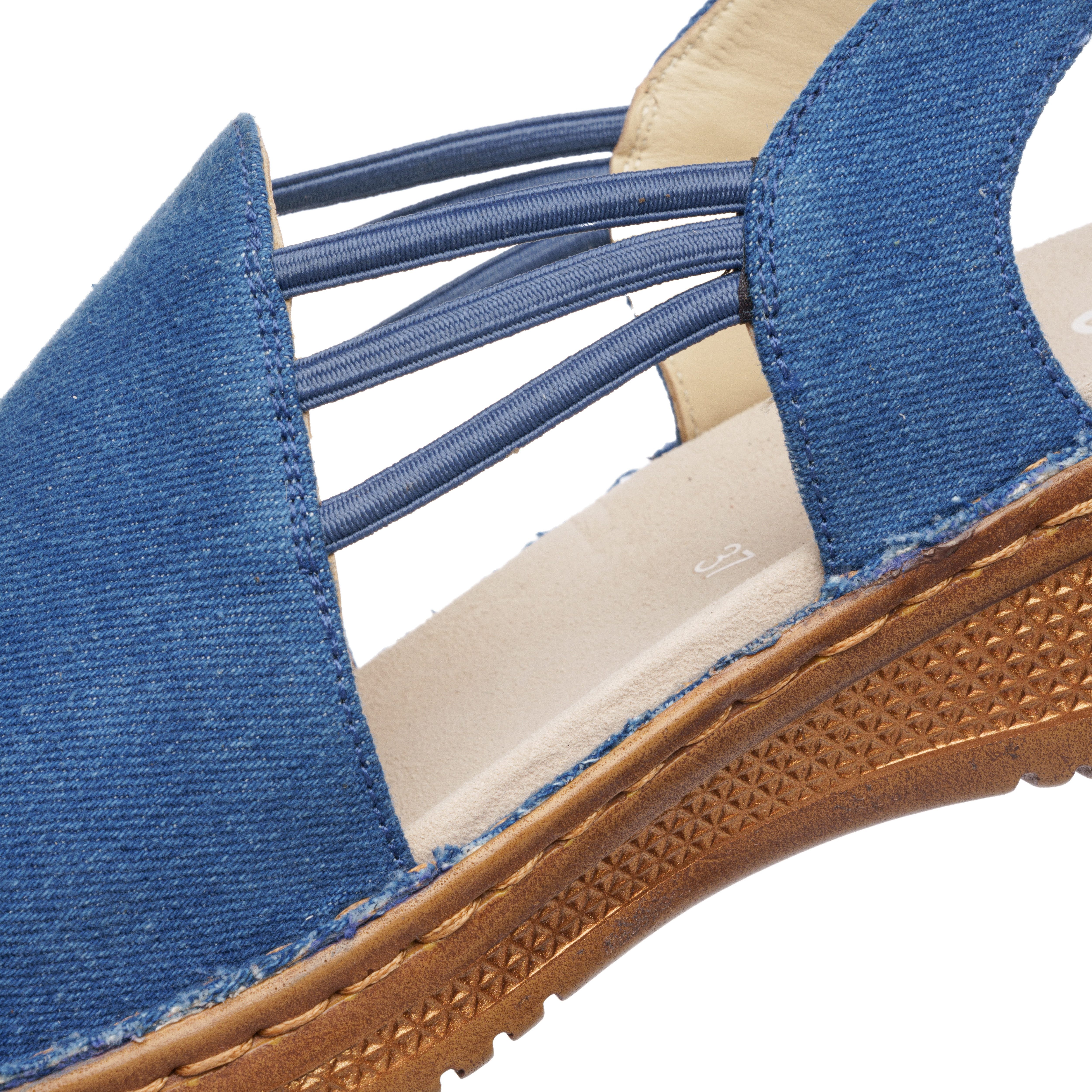 Ara HAWAII Riemchensandale Keilabsatz, Sandalette mit Gummizügen, in Schuhweite G (weit)