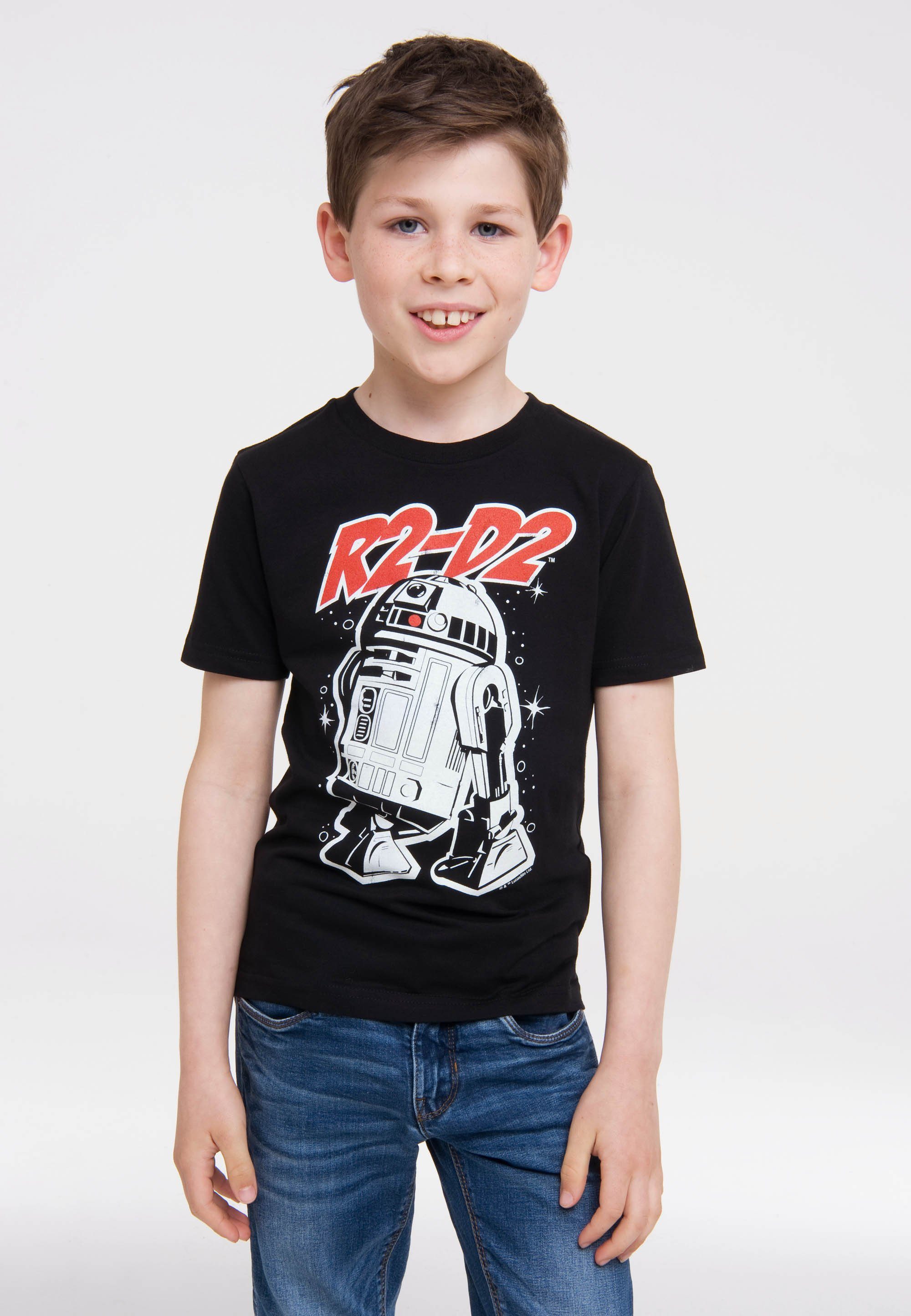 T-Shirt LOGOSHIRT Star Wars Originaldesign mit – lizenziertem R2-D2