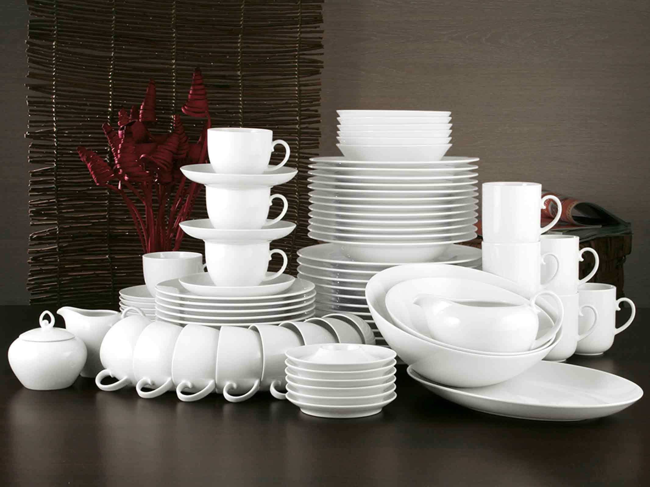 Seltmann Weiden Milch- und Zuckerset Rondo/Liane Milch- und Zuckerset für 2 Personen (2-tlg), Porzellan