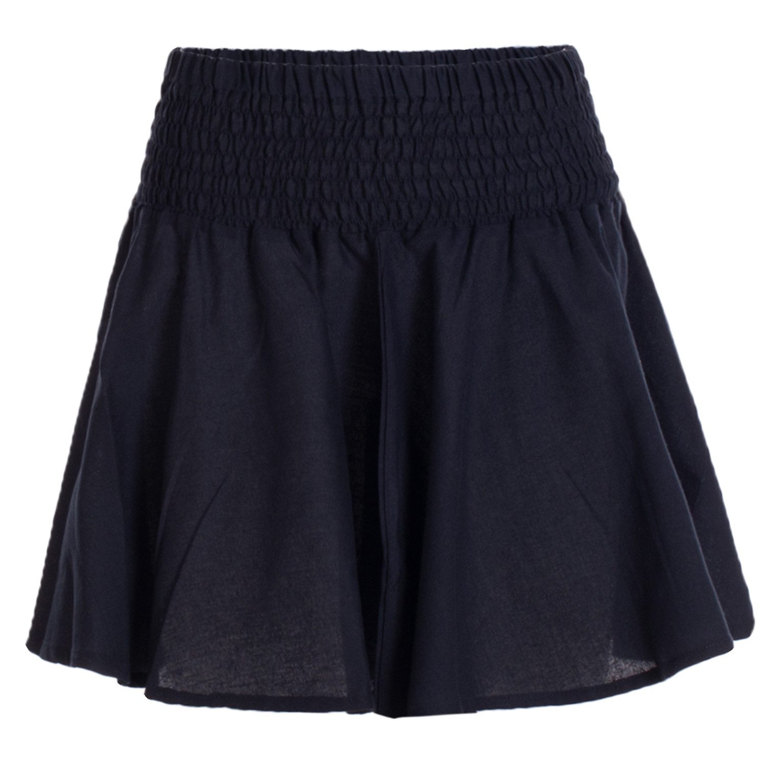 Vishes Minirock Damen Mini-Rock Baumwolle Casual elastischer Bund Alternati günstig online kaufen