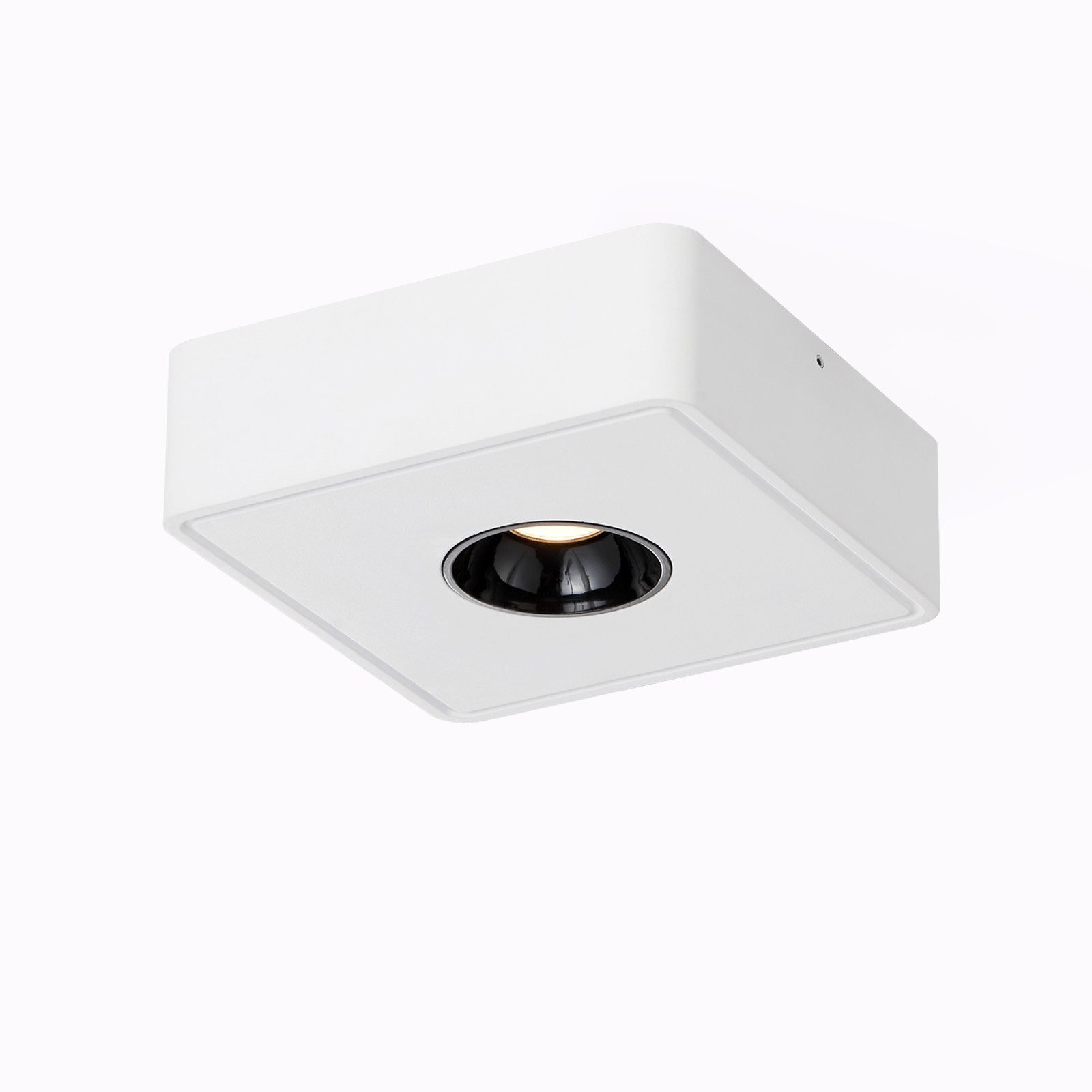 ZMH LED Deckenstrahler Deckenspots LED Aufbauspots - 7W Spots Deckenleuchte Warmweiß, LED fest integriert, 3000k, Deckenstrahler Warmweiß Flach Spotleuchte für Küche, Weiß/Schwarz