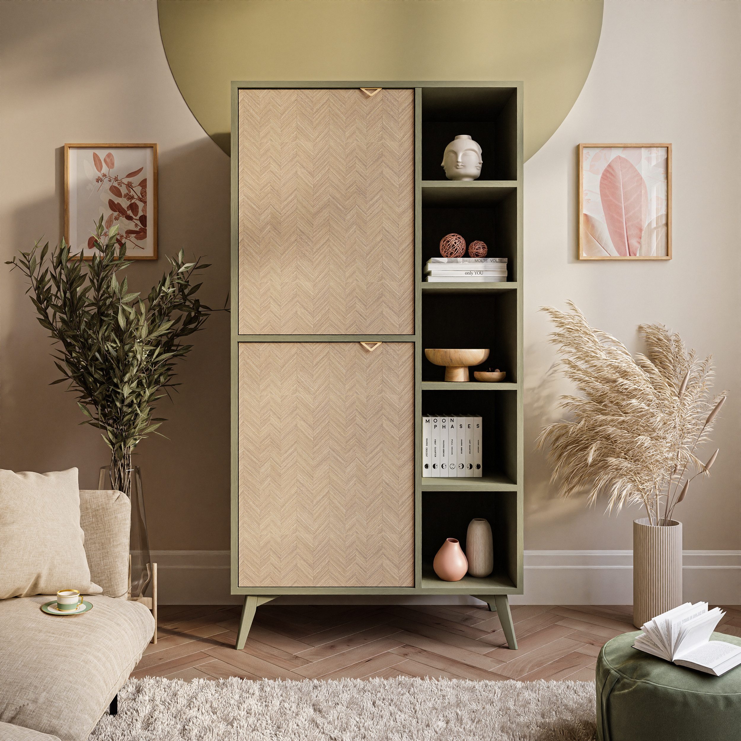 Lookway Standregal ALOE RG80 mit Türen günstig online kaufen