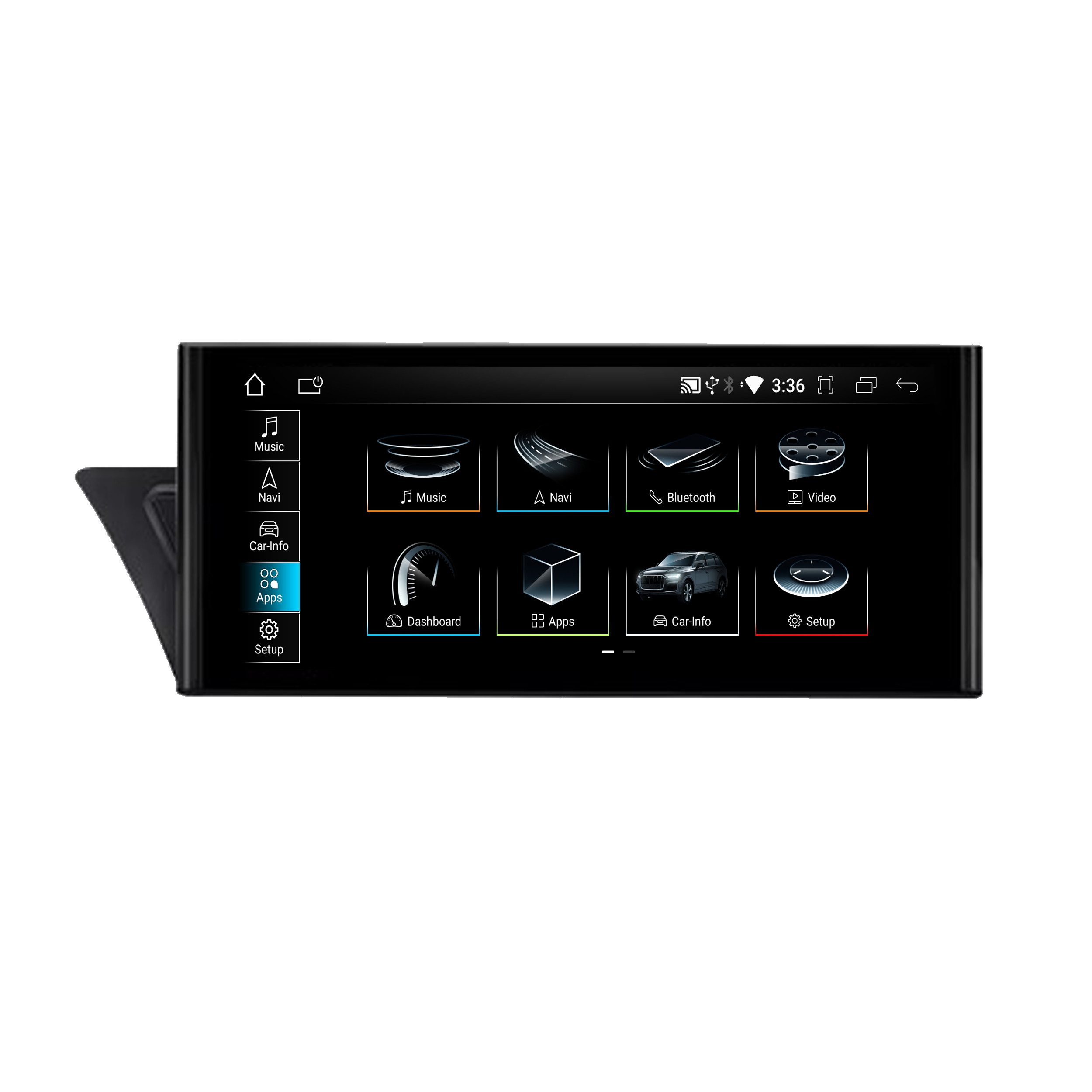 TAFFIO Für Audi A4 B8 8K A5 8T 8F MMI 2G 10.25" Touchscreen Android CarPlay Einbau-Navigationsgerät