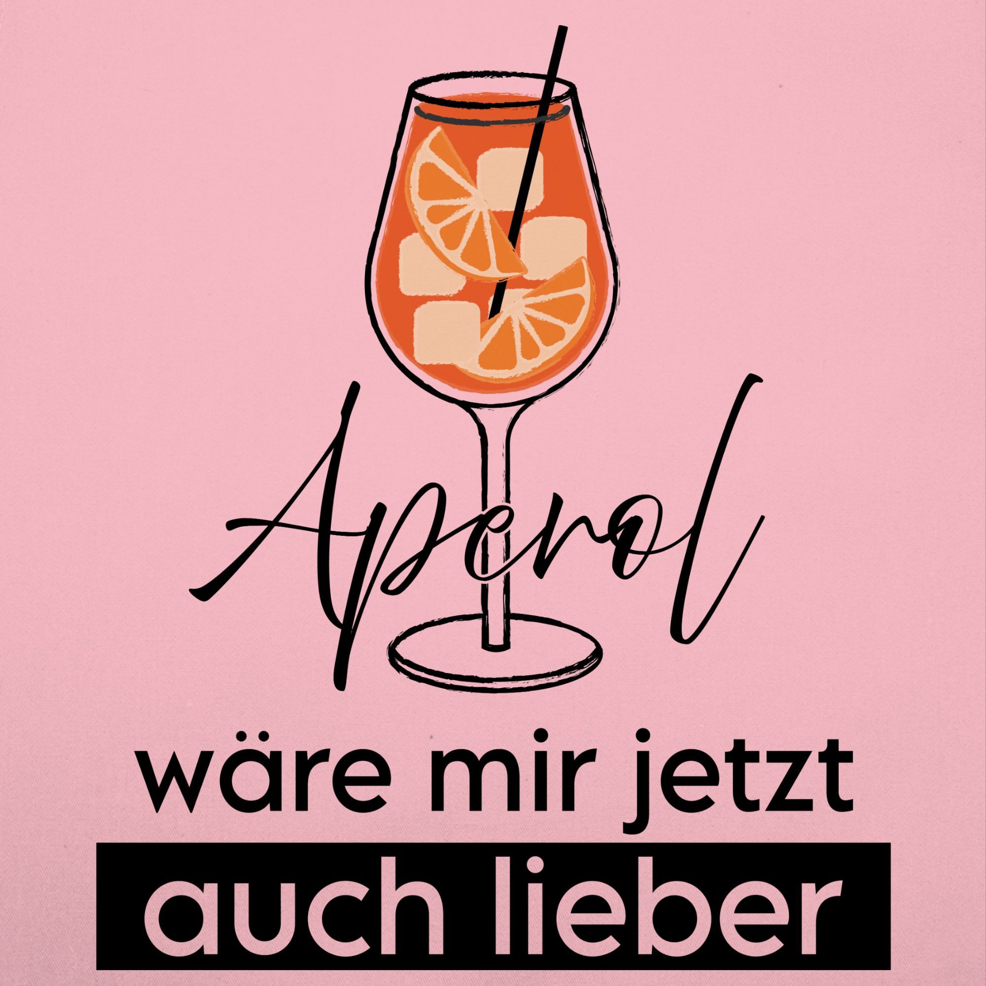 Shirtracer Kochschürze Aperol wäre mir jetzt auch lieber I Aperol Geschenk günstig online kaufen