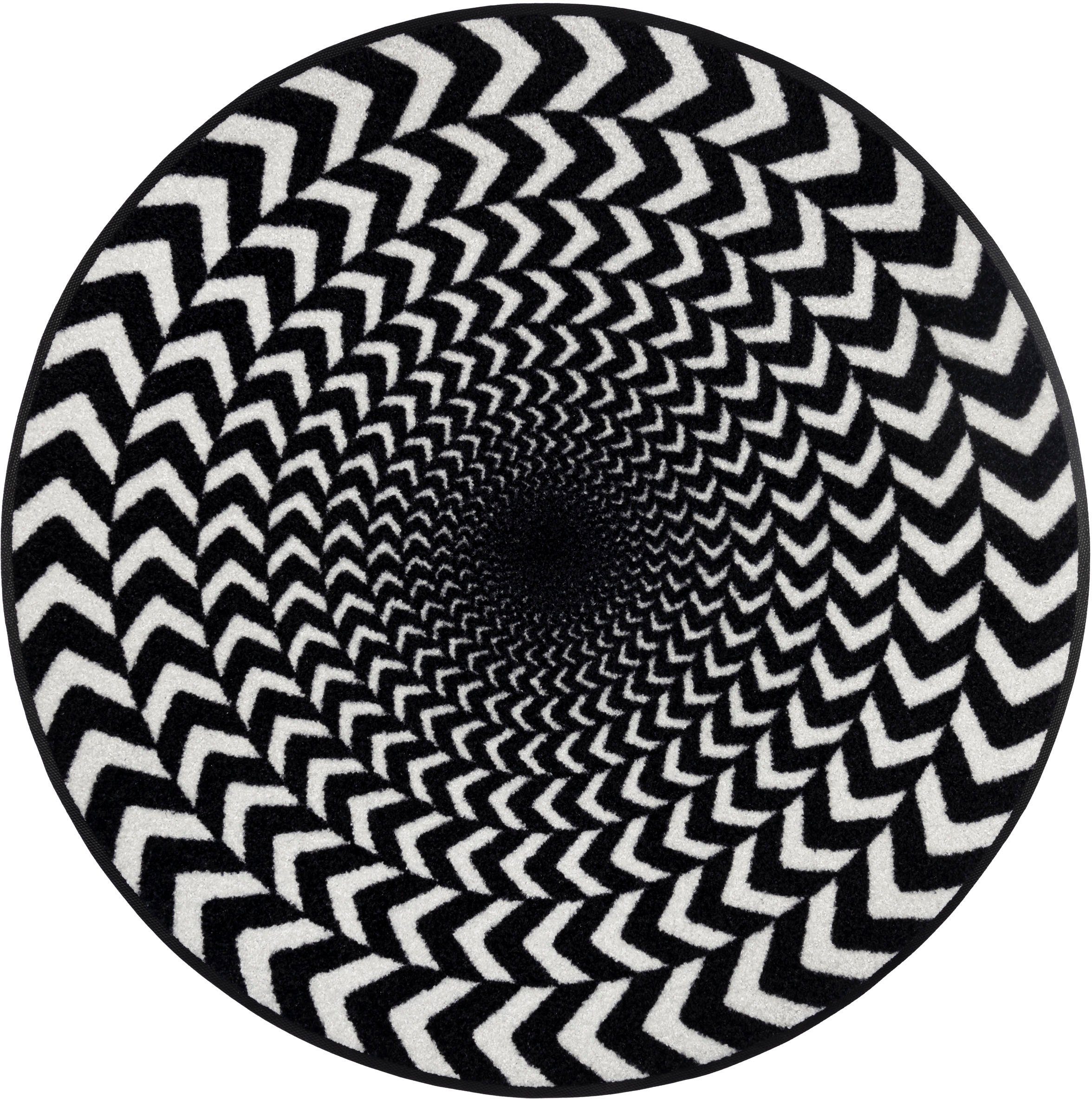 Teppich Circle of Illusion, wash+dry by Kleen-Tex, rechteckig, Höhe: 7 mm | Kurzflor-Teppiche
