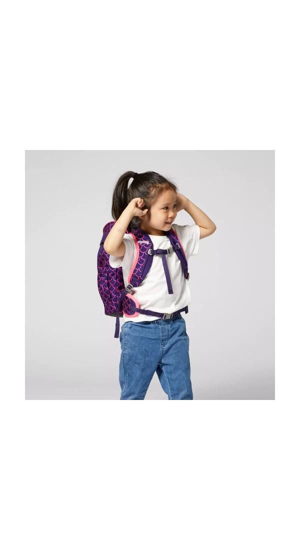 ergobag Kinderrucksack mini, mit Hüft- & Brustgurt für einen ergonomischen Sitz