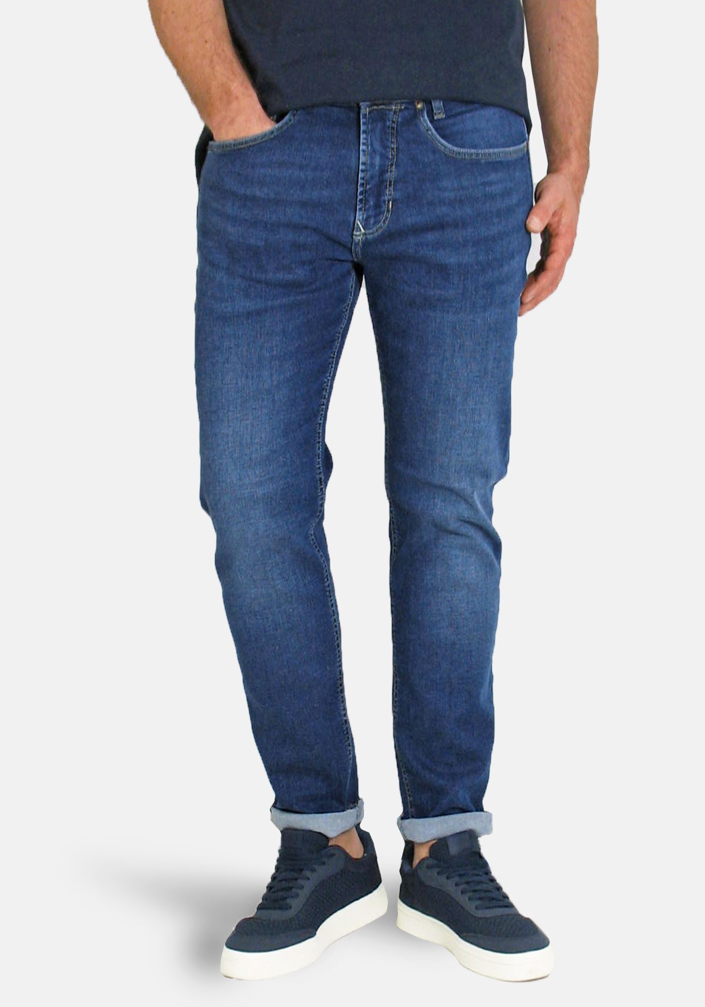 MAC 5-Pocket-Jeans ARNE PIPE - elastischer Denim