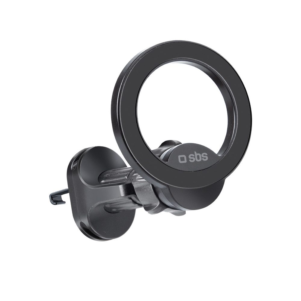 sbs Handy-Halterung Magnethalterung Lüftungshalterung Autohalter, (Spar-Set, 1-tlg., Ø 55 mm drehbar, MagSafe-kompatibel, 360° drehbar, Lüftungsclip)