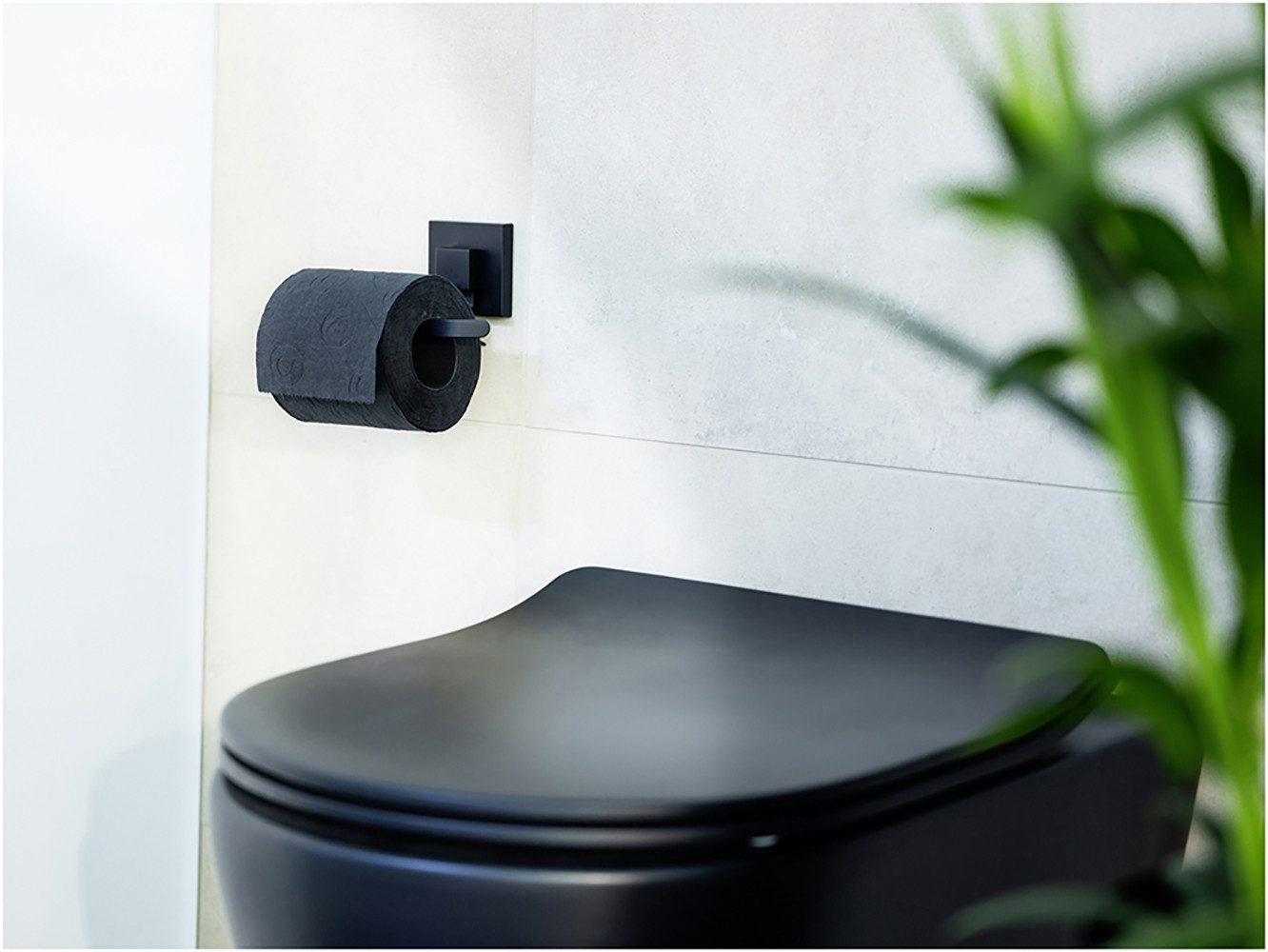 WENKO Toilettenpapierhalter Vacuum-Loc® Modell Quadro, aus Edelstahl, Befes günstig online kaufen