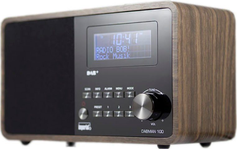 IMPERIAL by TELESTAR DABMAN 100 (DAB) (DAB), Digitalradio 7 holzfarben (Digitalradio FM-Tuner, W) mit UKW RDS