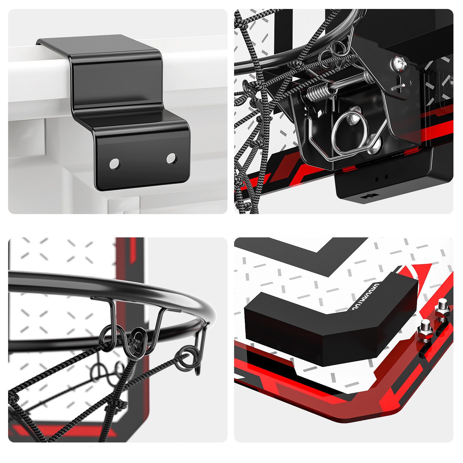 TEMI Wasserbahn Mini Basketballbrett mit Anzeigetafel, (Set, 2-tlg., mit 2 Mini Ball, 1 Pumpe), Mini Basketball Reifen mit 2 Bällen, Basketball Spielzeug