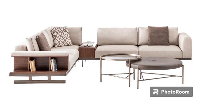 JVmoebel Ecksofa Modernes Beiges Ecksofa Luxus L-Form Couch Wohnzimmermöbel günstig online kaufen