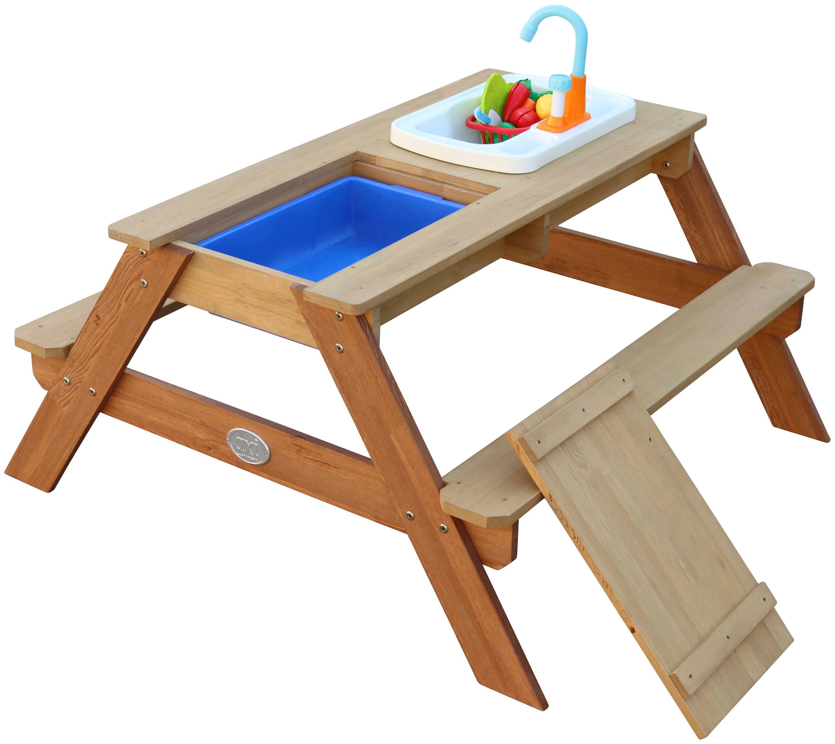 DOTMALL AXI Garten-Kindersitzgruppe, Picknicktisch mit Spielküchenspüle