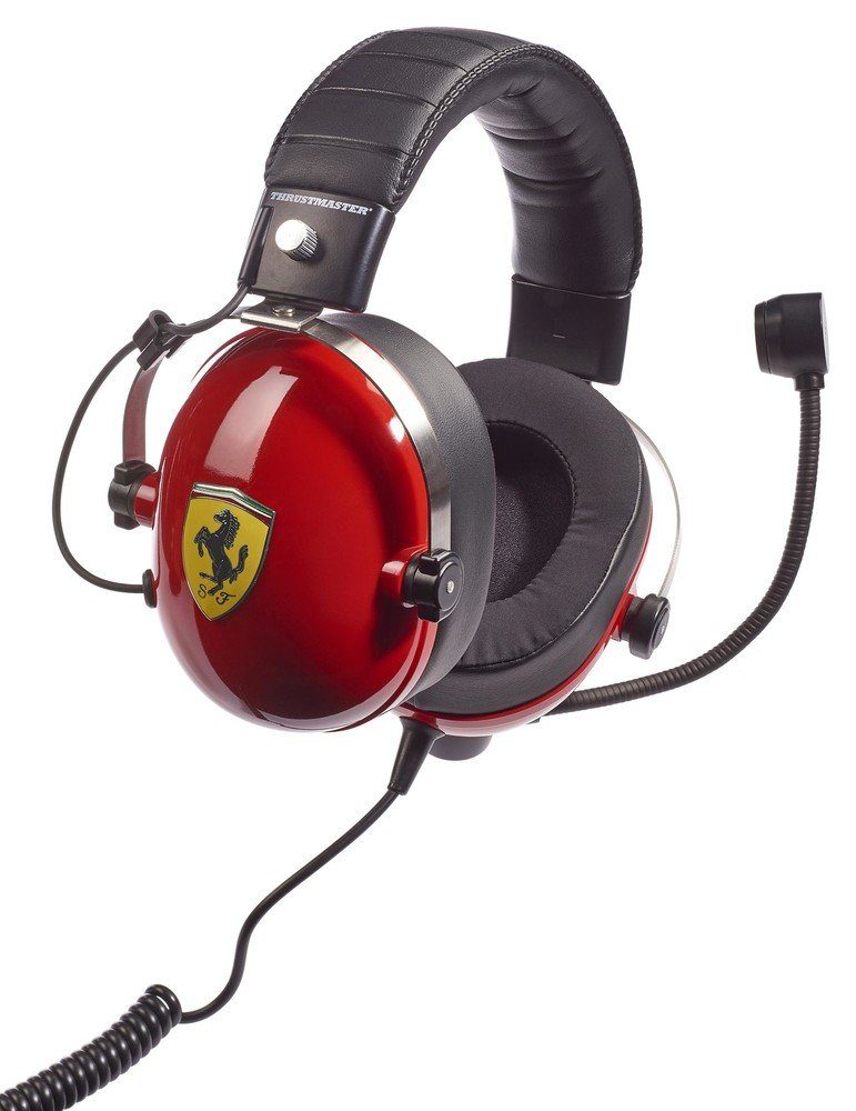 Thrustmaster Spielekonsolen) mit Scuderia T.Racing Gaming-Headset Ferrari Edition (Kompatibel gängigen