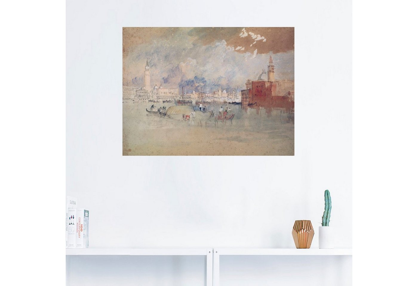 Artland Wandbild »Venedig, von der Lagune aus gesehen.«, Italien (1 Stück), in vielen Größen & Produktarten -Leinwandbild, Poster, Wandaufkleber / Wandtattoo auch für Badezimmer geeignet-HomeTrends