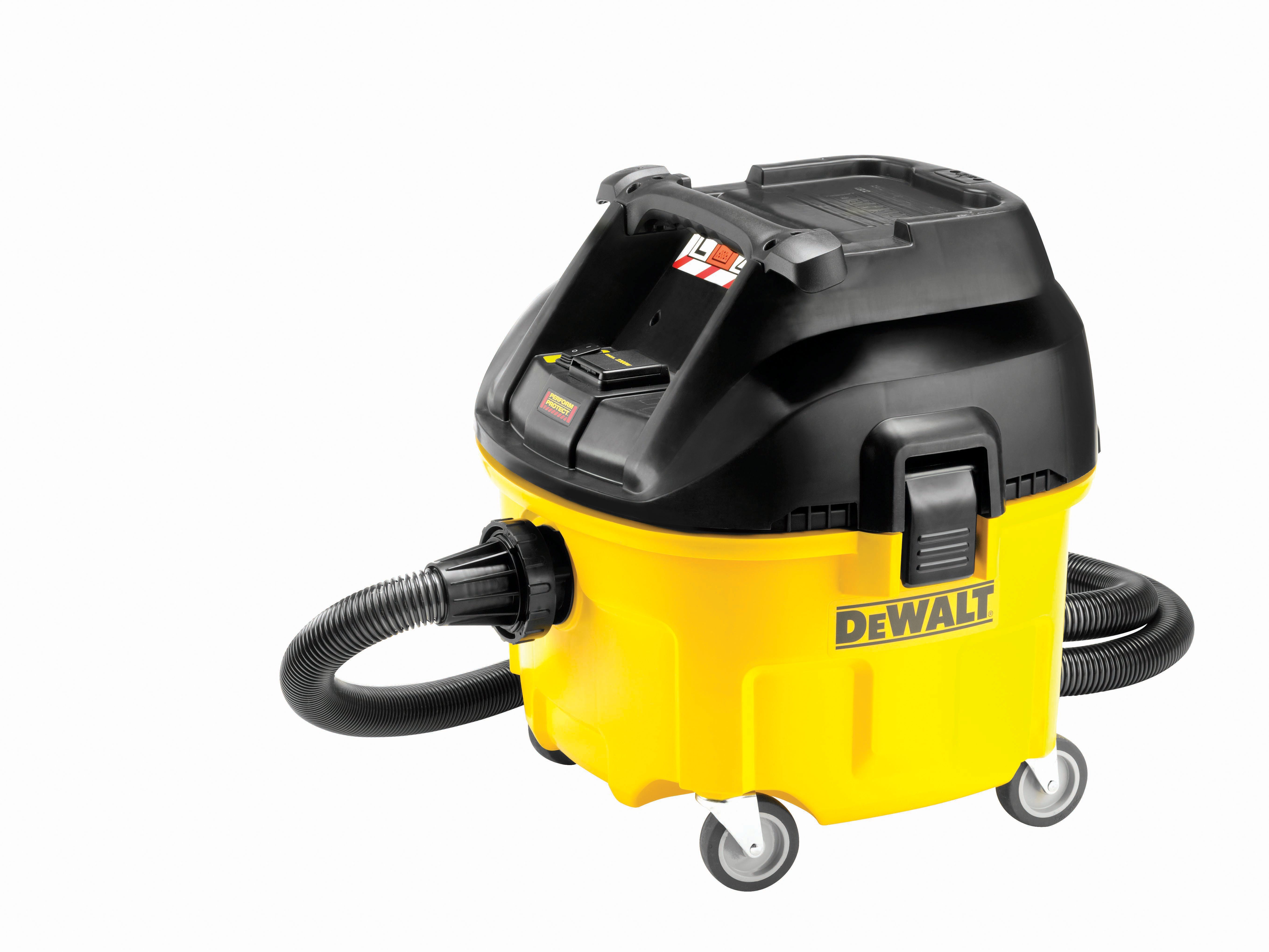 DeWalt Industriesauger DWV901L-QS, 1400,00 W, geeignet für Weichholzstäube, nassen und trockenen Materialien