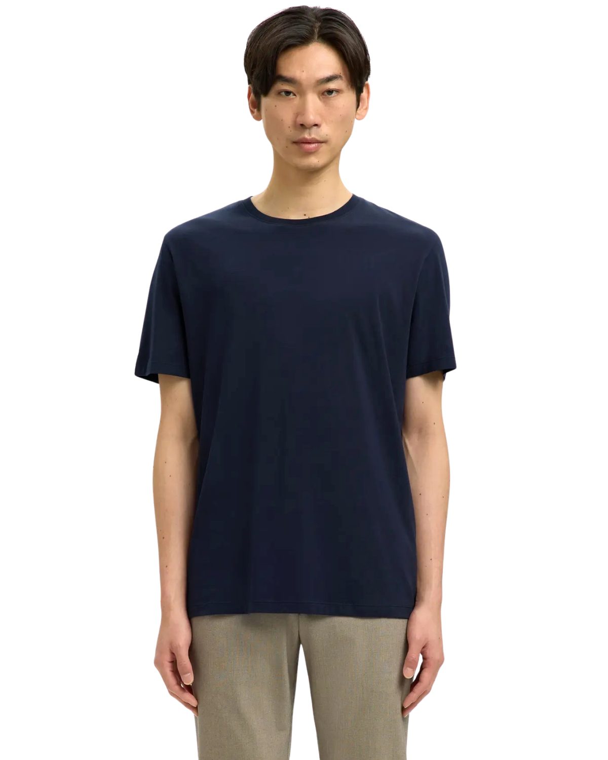 SELECTED HOMME T-Shirt Basic Shirt mit rundhals ideal zum Kombinieren