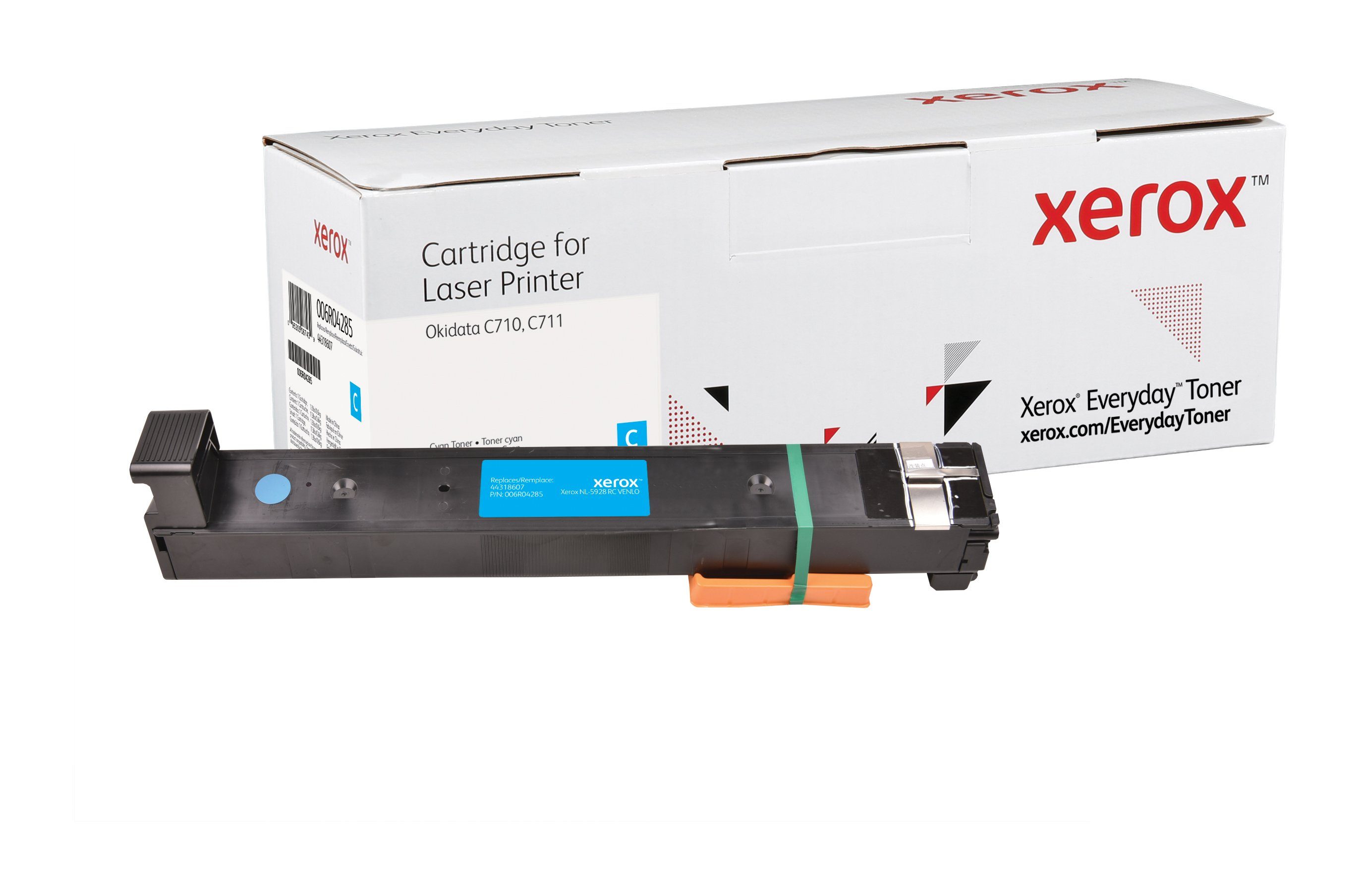 Xerox Tonerpatrone Everyday Cyan Toner kompatibel mit Oki 44318607, Standard-Ergiebigkeit