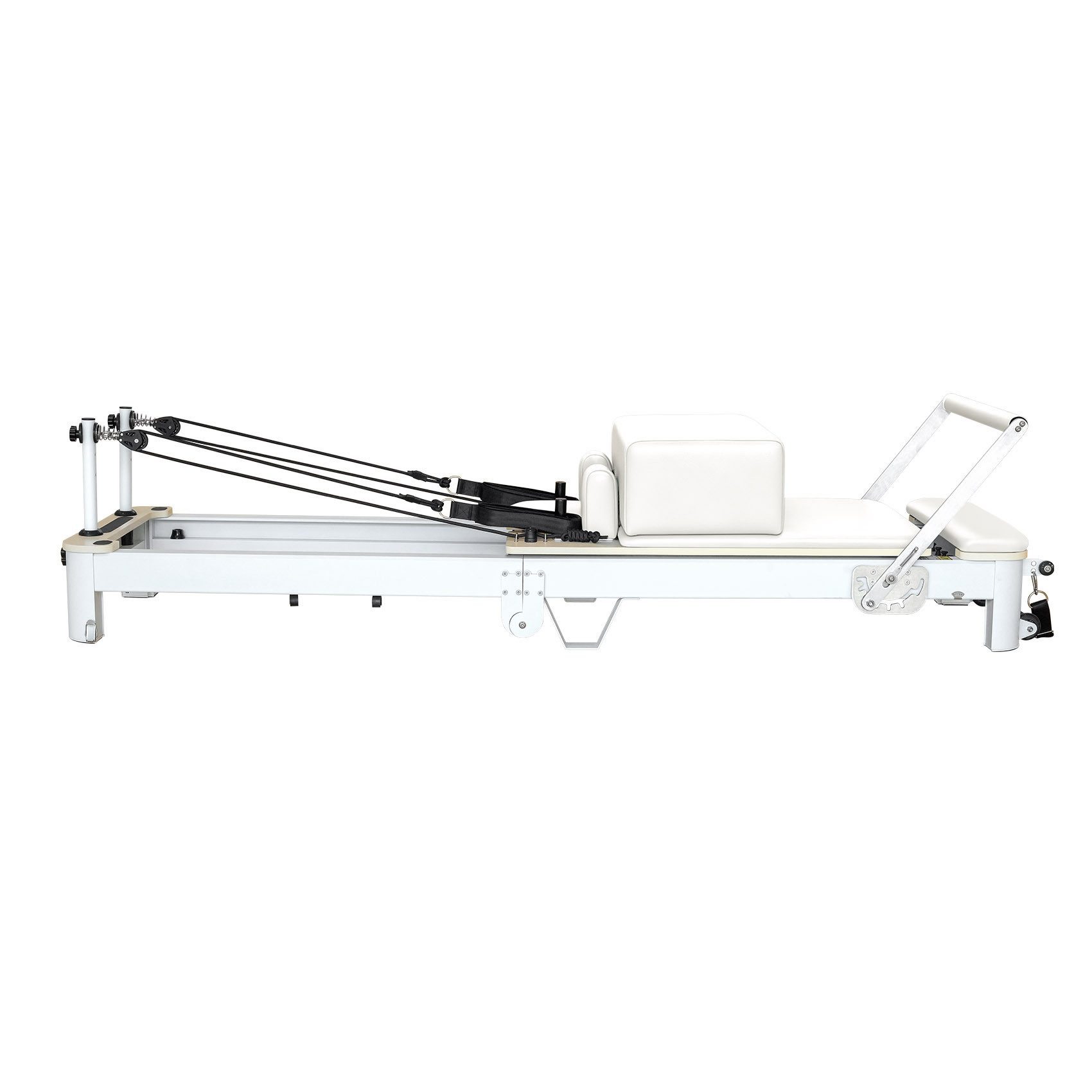 JASPORT Pilates-Reformer P78 aus Aluminiumlegierung, (Pilates Reformer, Sitzpolster, 6 Federn), Klappbares Design mit hochfester Aluminiumkonstruktion