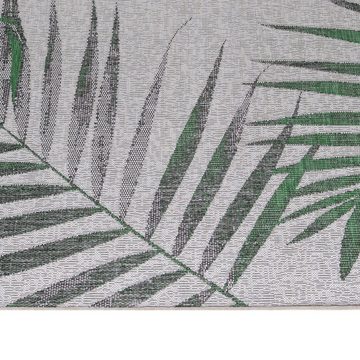Outdoorteppich Teppich für den Flur oder Küche Palmen Design, Stilvoll Günstig, Läufer, Höhe: 5 mm