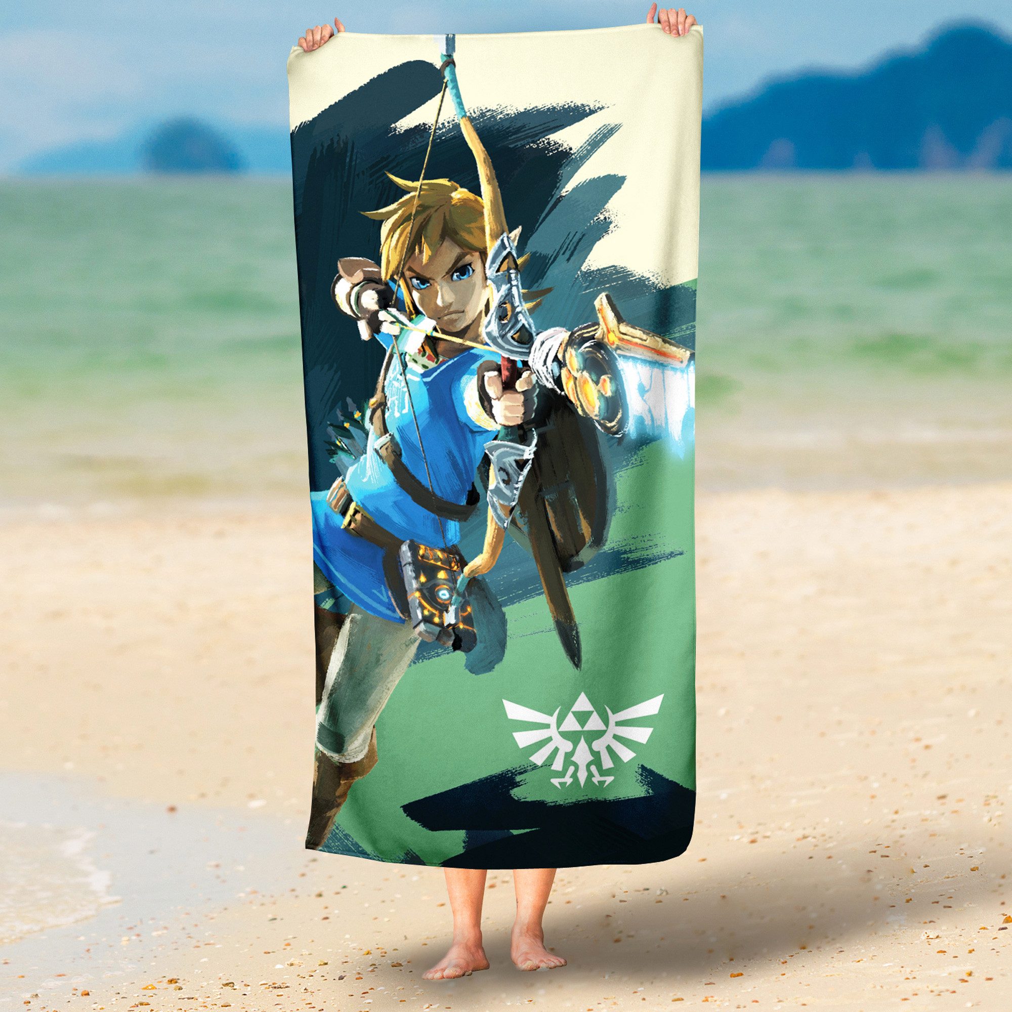 BERONAGE Strandtuch The Legend of Zelda Badetuch Link Arrow 75x150 cm, 100% günstig online kaufen