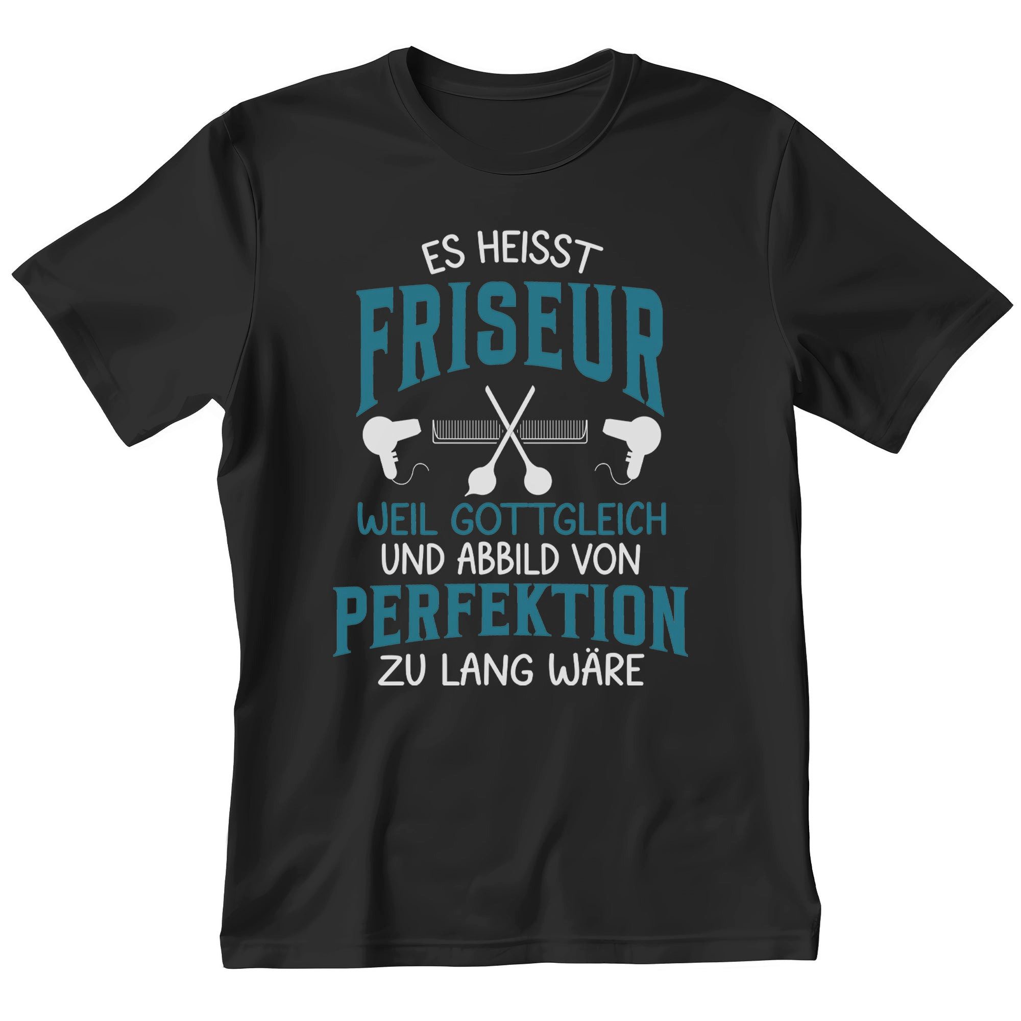 T-Shirt Friseur Geschenk Männer Spruch Beruf Ausbildung Abschluss