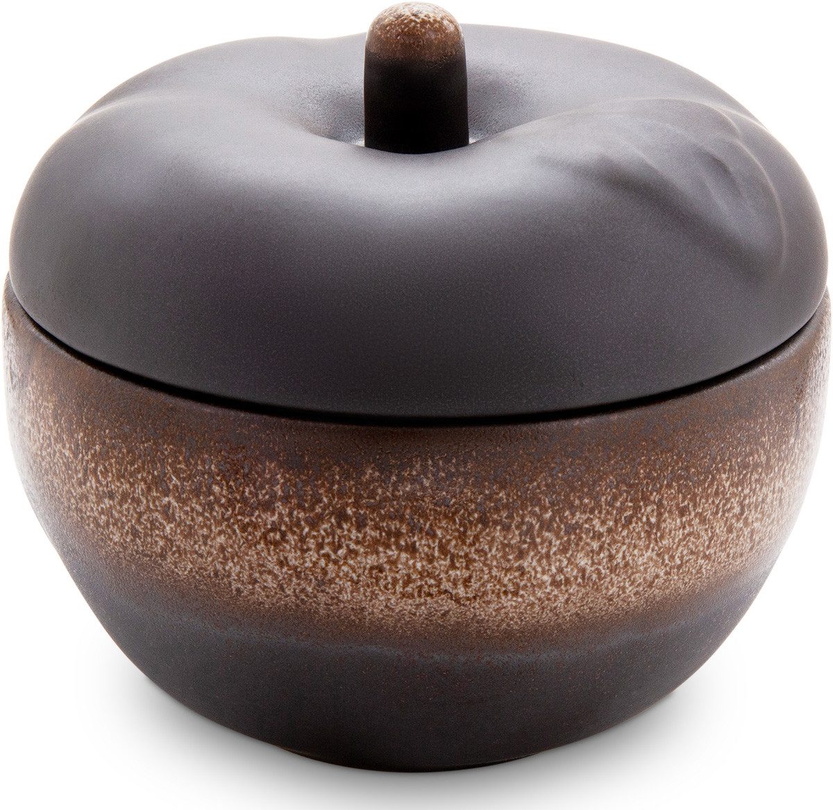 Bunzlauer Keramik Bräter Bunzlauer Keramik Apfelbräter Apfelbackform Ø12,6cm H11,6cm Dek ZACIEK, Keramik