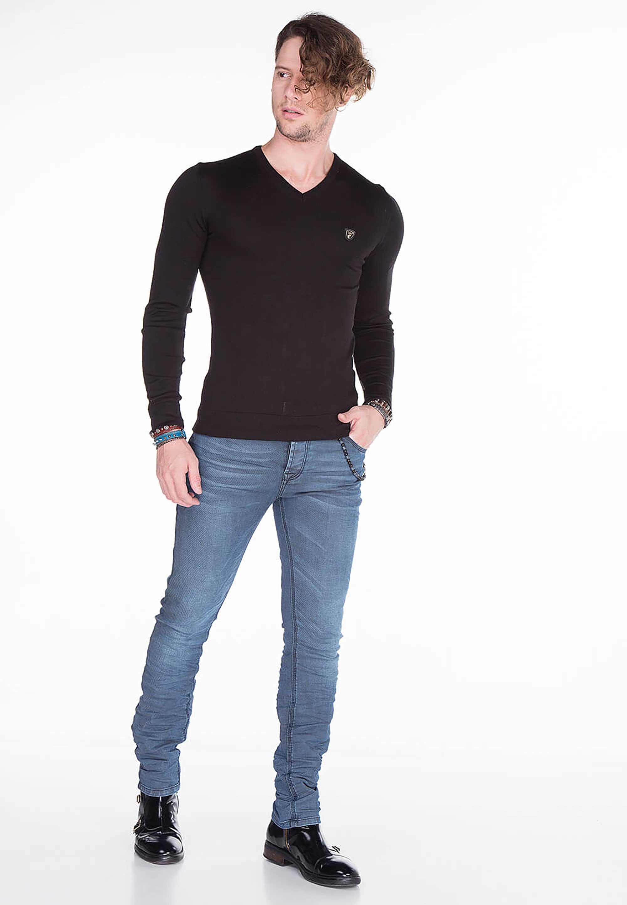 im & Röhrenjeans indigo Schnitt Cipo Slim-Fit Baxx