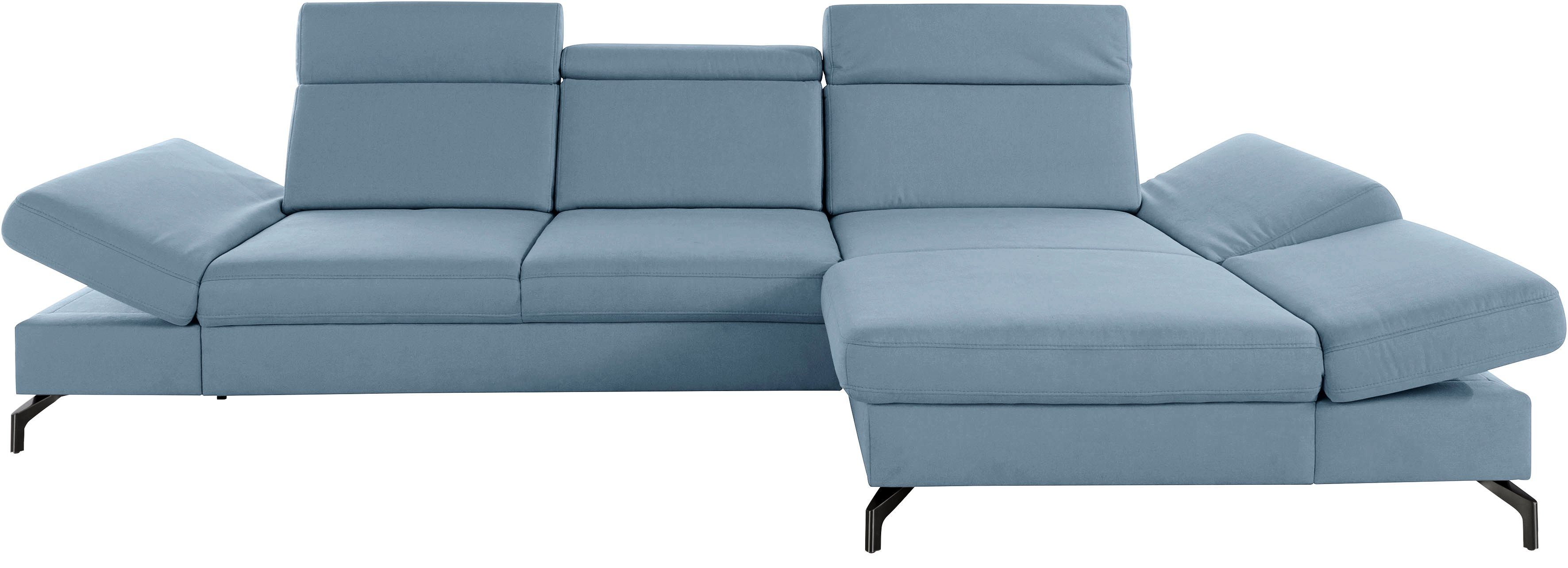 sit&more Ecksofa Brisbane L-Form, Fußhöhe 12 günstig online kaufen
