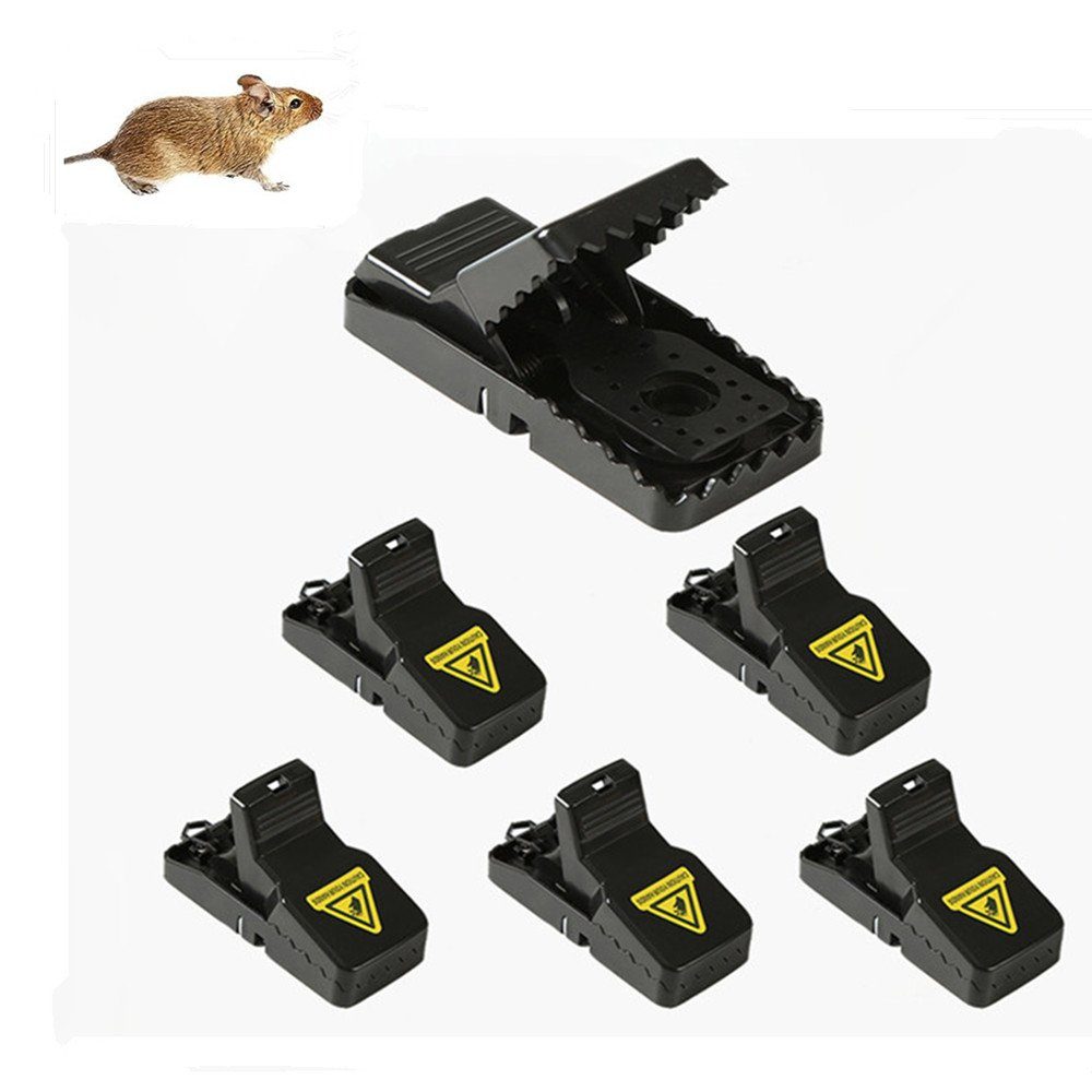 XDeer Fensterstopper 6 Stück Mausefalle Schlagfalle - Rattenfallen Hochempfindlicher, (6-tlg), Einfach zu bedienen,Kann in der Küche und im Garten Wiederverwendet