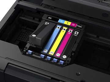 Epson Expression 3in1 Drucker Scannen, Kopieren,5 Farben,DIN A4,schwarz Multifunktionsdrucker, (WLAN (Wi-Fi), Scanner, Kopierer, Farbe, Papier,Wifi,Tintenpatrone,Tintenstahldrucker)
