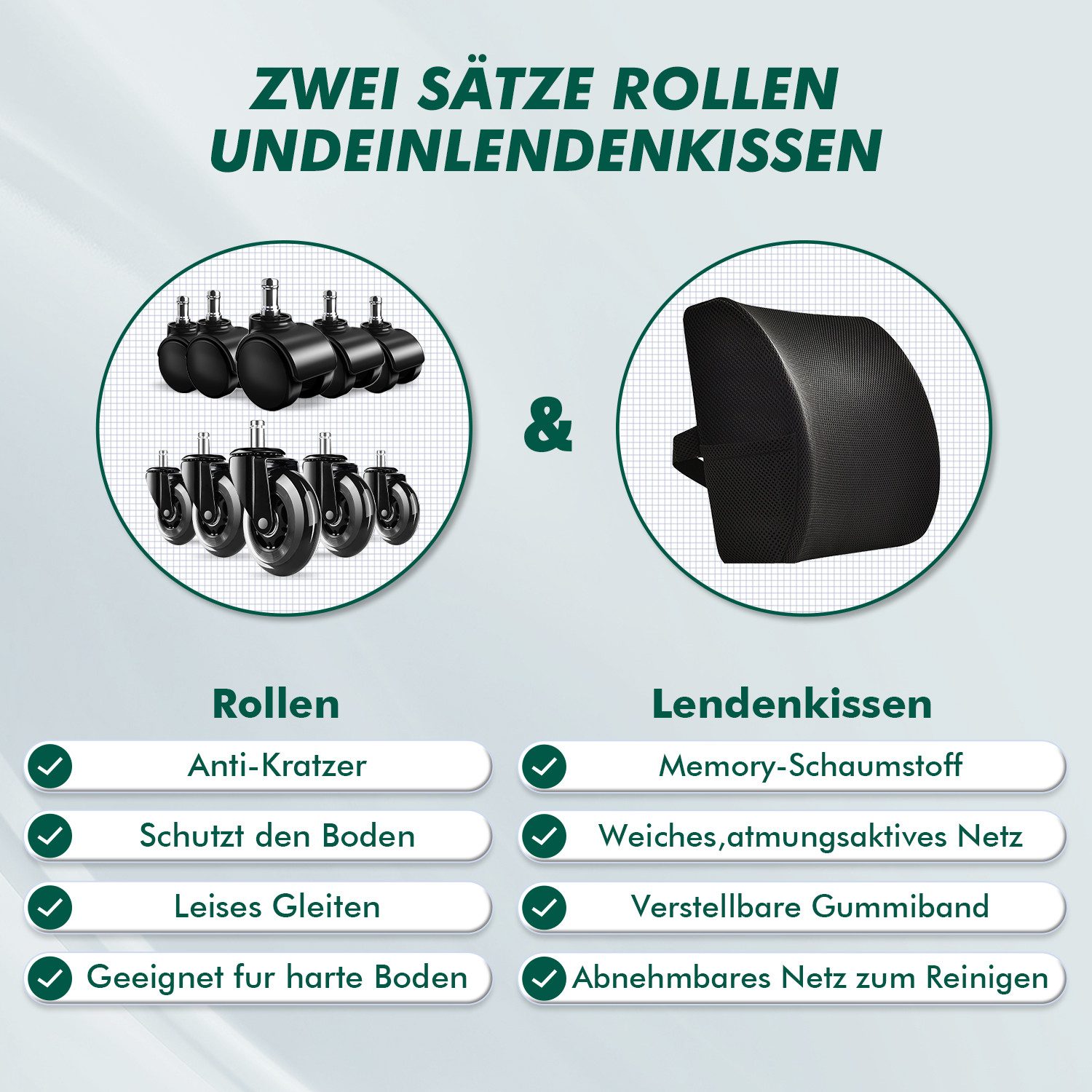 Lexzurn Bürostuhl Bürostuhl ergonomisch, Schreibtischstuhl 3D Memory-Schaum günstig online kaufen