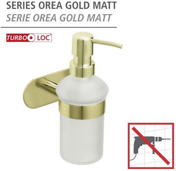 WENKO Seifenspender Turbo-Loc® Orea, Halter aus Edelstahl