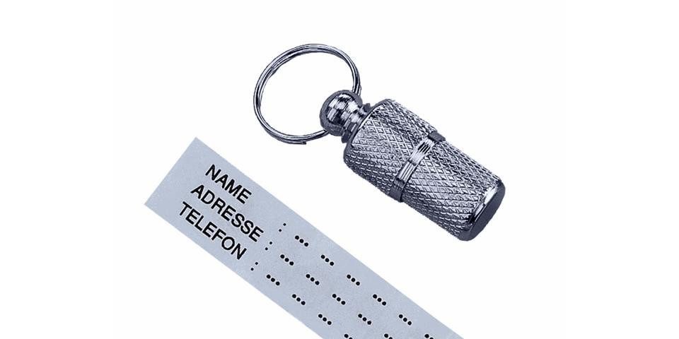 Nobby Katzen-Halsband Nobby Adressanhänger chromfarben 26 mm, Metall